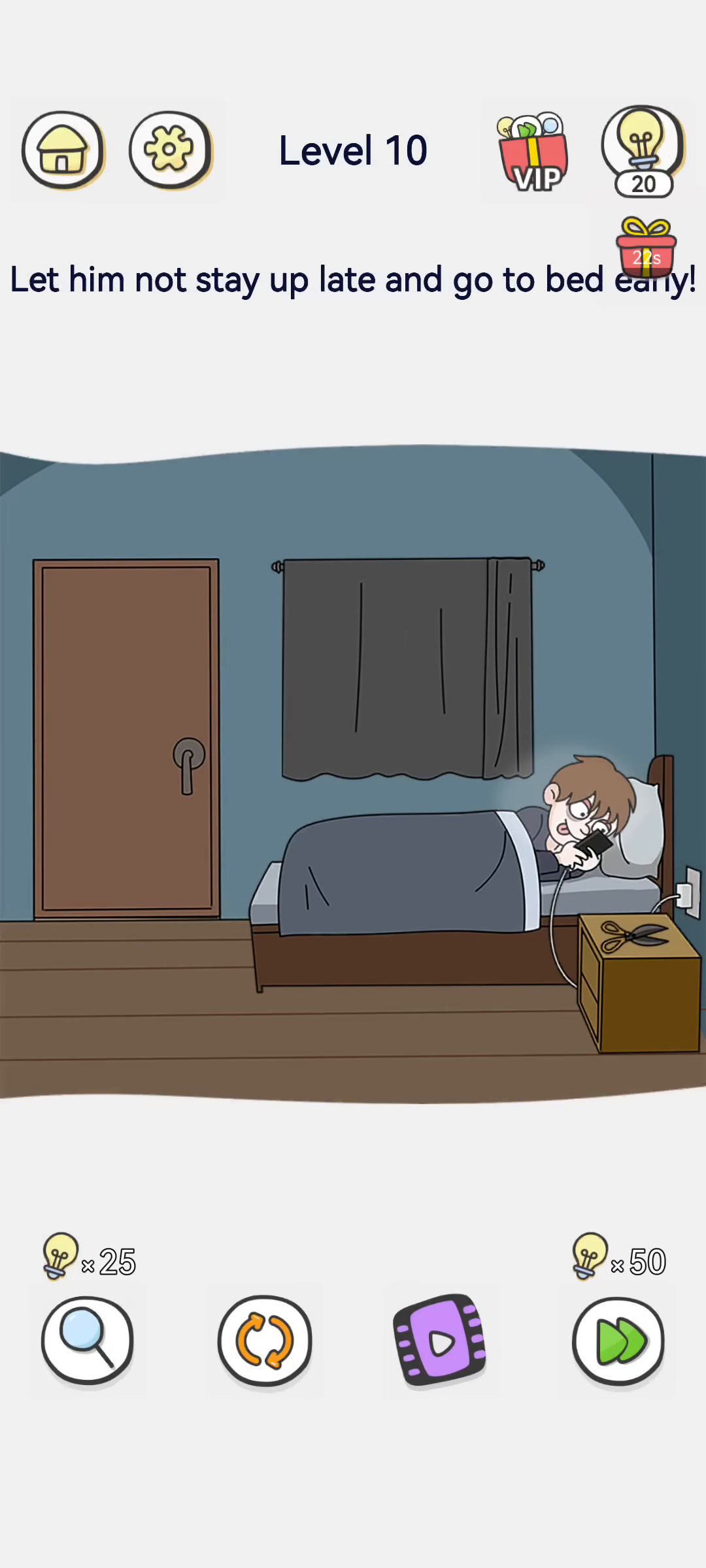 Brain Out 2 level 10 walkthrough key frame 1