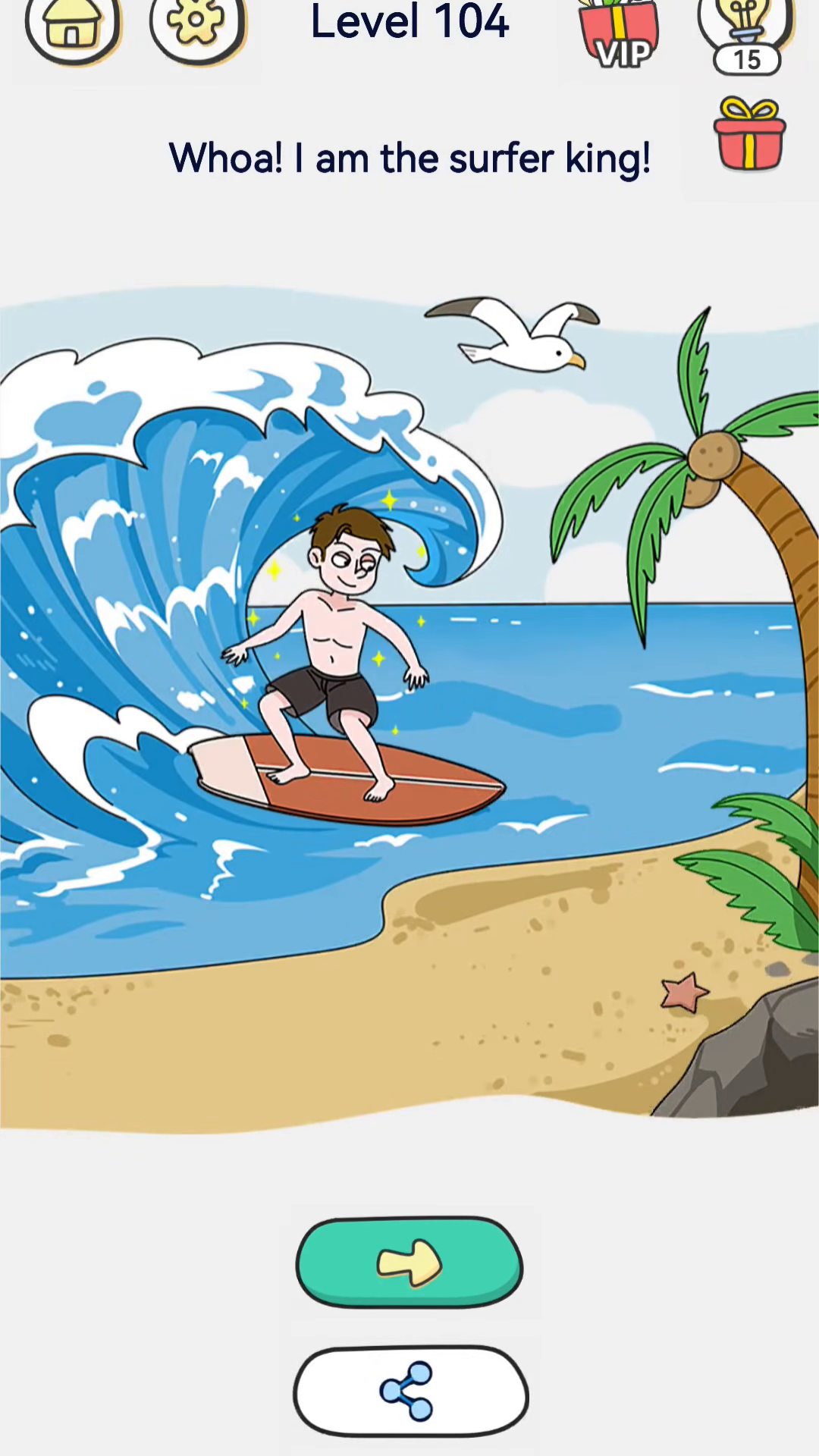 Brain Out 2 level 104 walkthrough key frame 4
