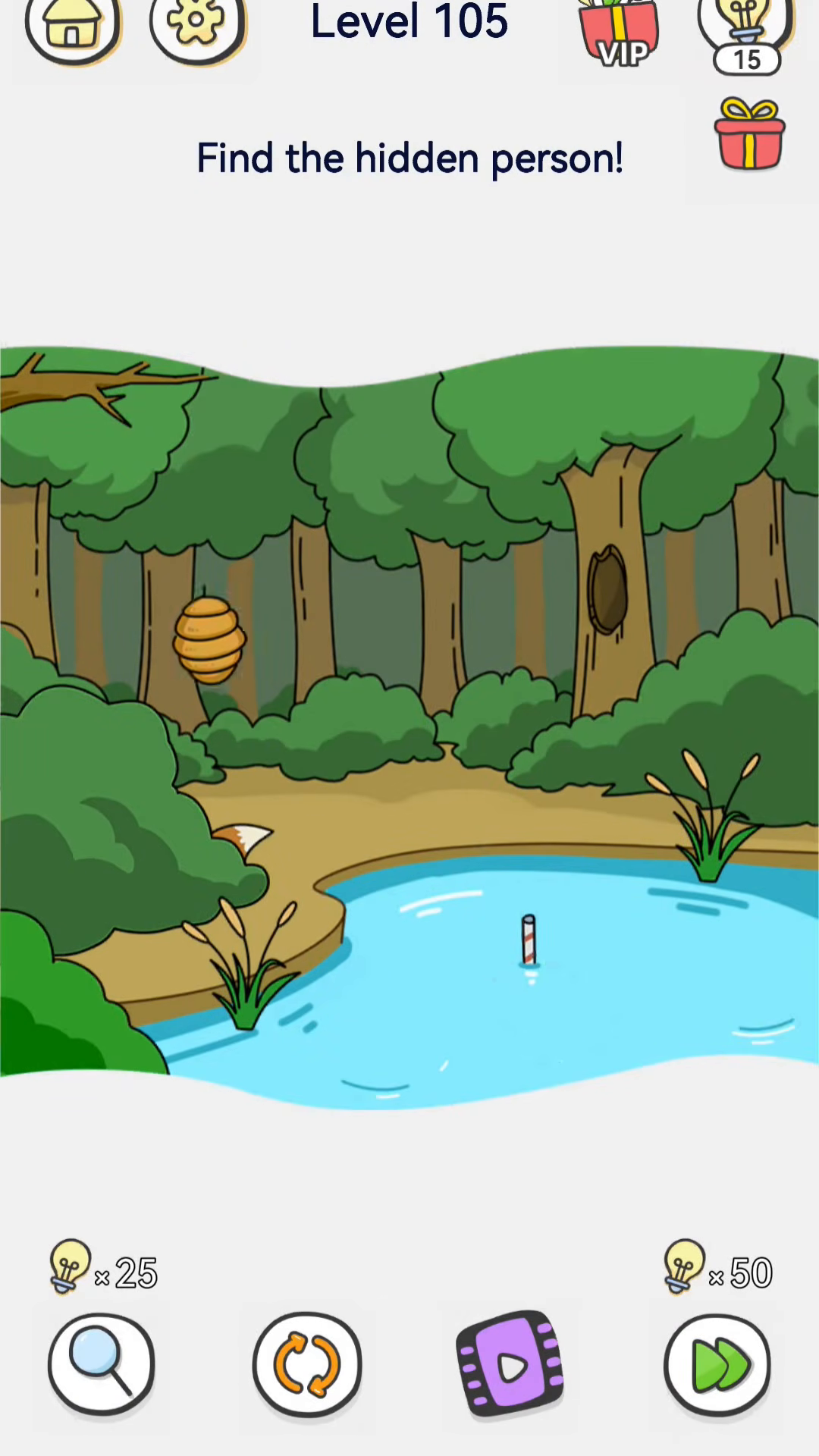 Brain Out 2 level 105 walkthrough key frame 2