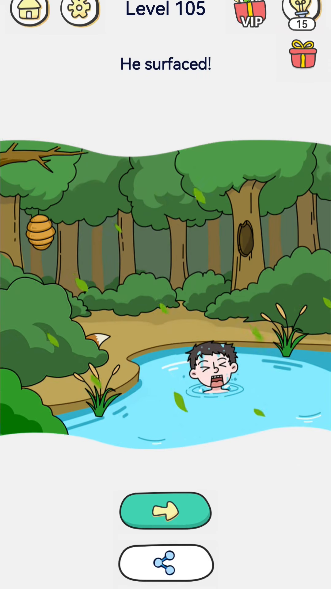 Brain Out 2 level 105 walkthrough key frame 4