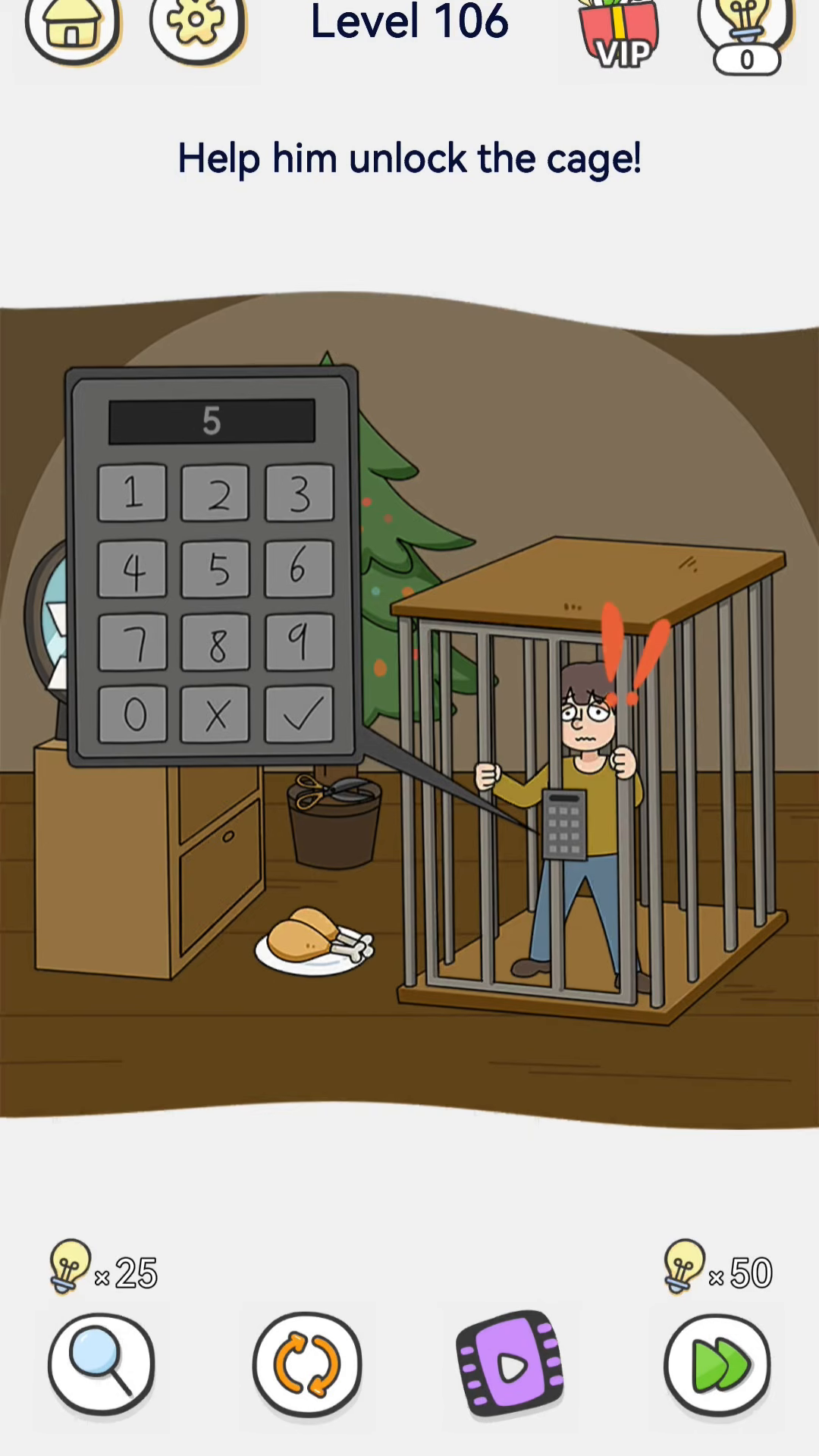 Brain Out 2 level 106 walkthrough key frame 3