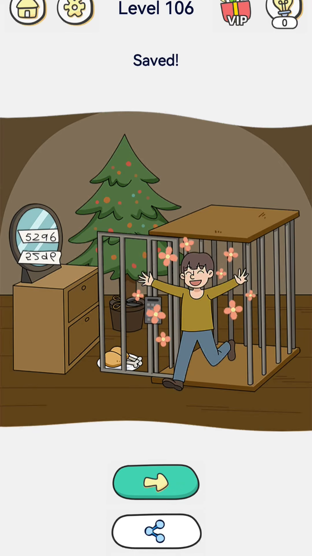 Brain Out 2 level 106 walkthrough key frame 4