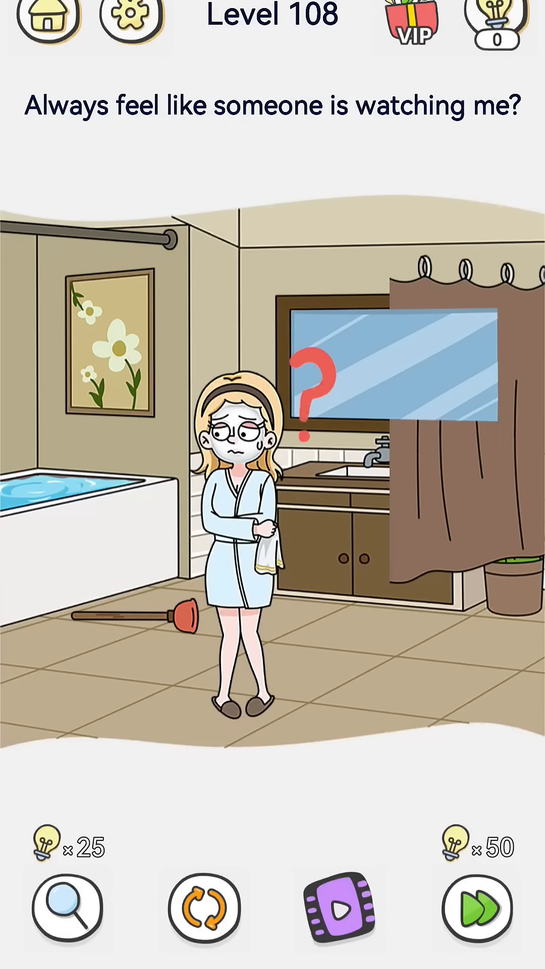 Brain Out 2 level 108 walkthrough key frame 2