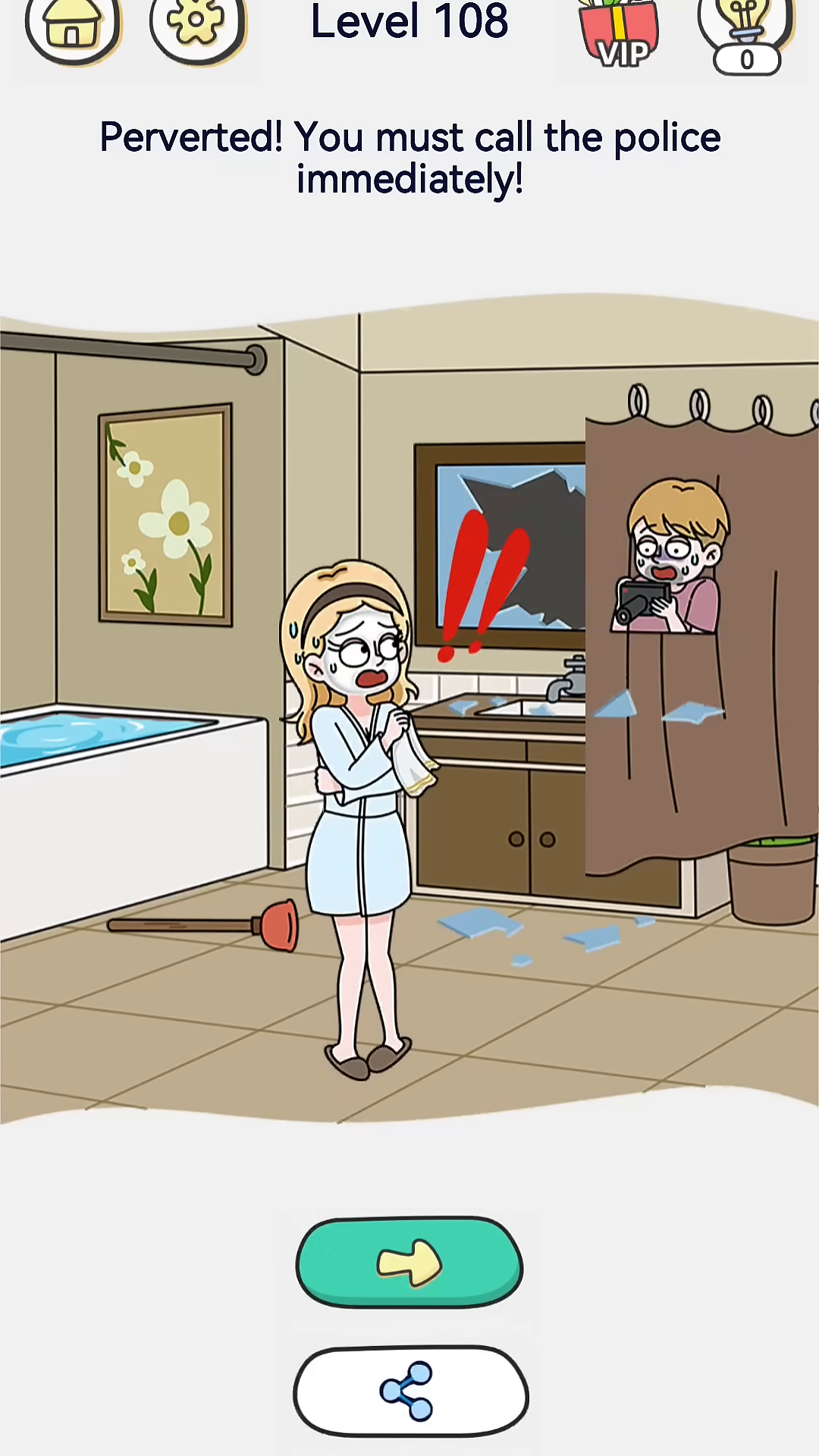 Brain Out 2 level 108 walkthrough key frame 4