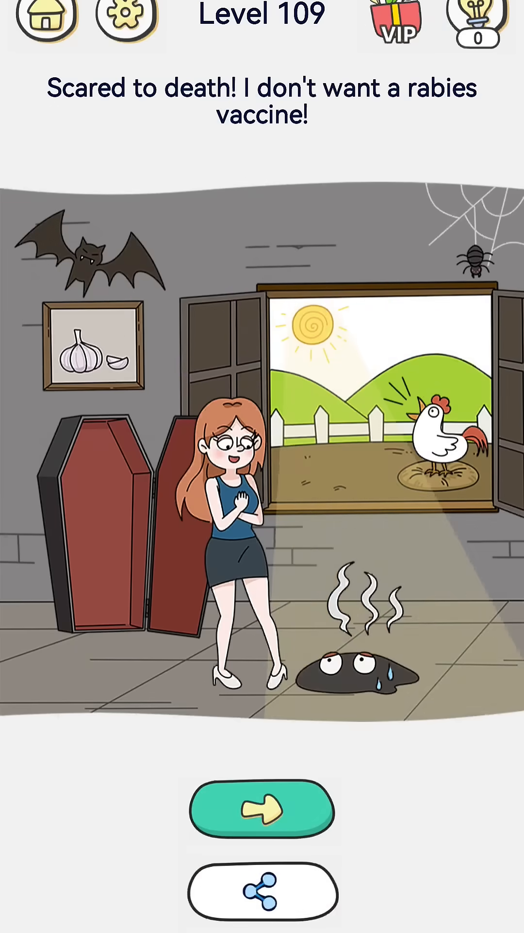 Brain Out 2 level 109 walkthrough key frame 4