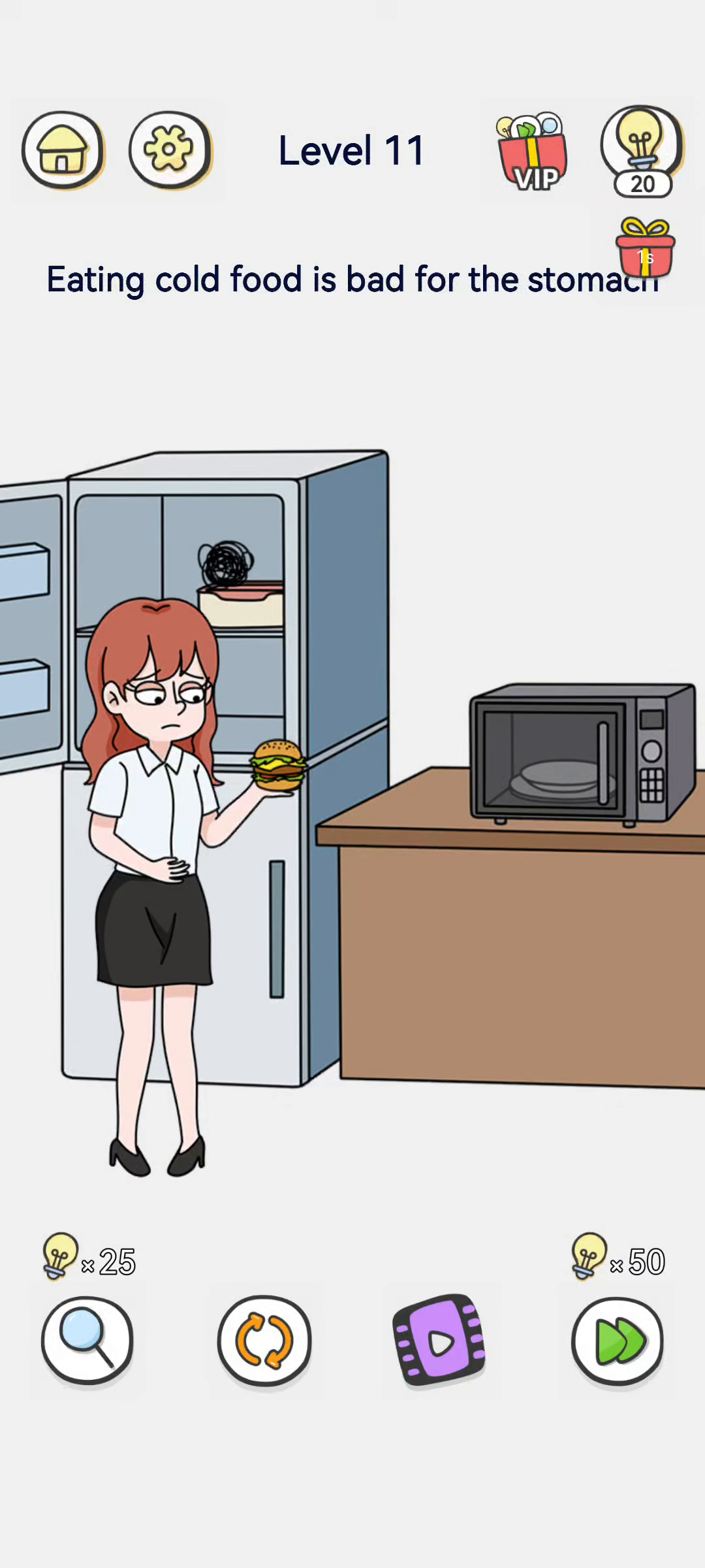 Brain Out 2 level 11 walkthrough key frame 1