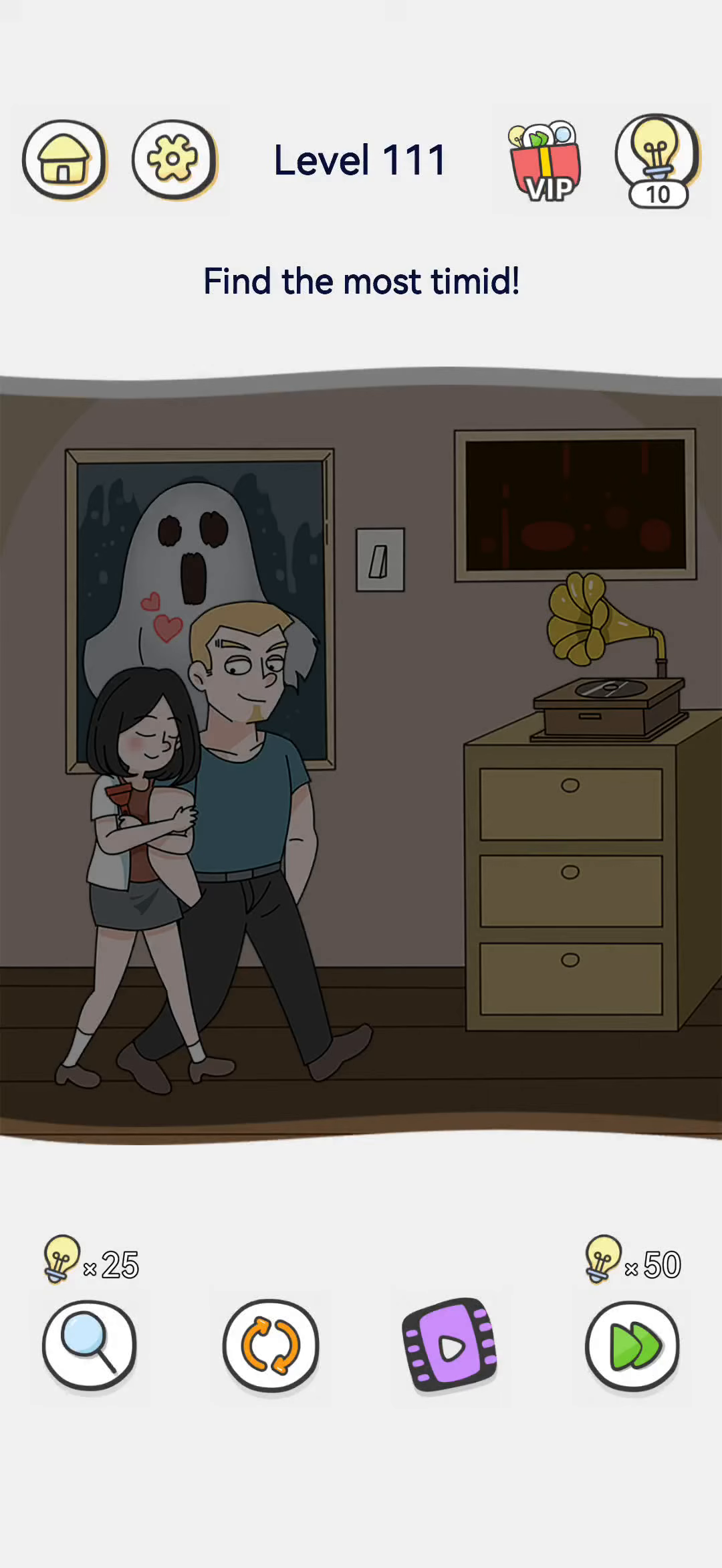 Brain Out 2 level 111 walkthrough key frame 1