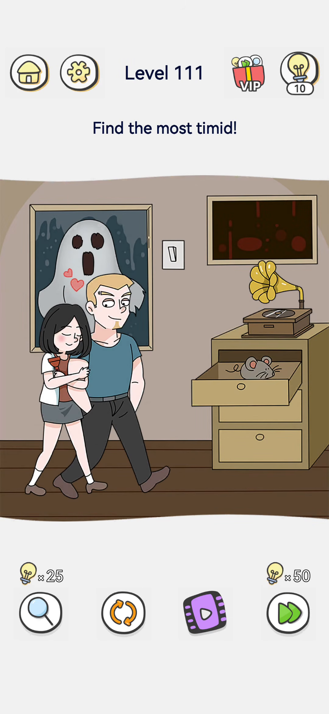 Brain Out 2 level 111 walkthrough key frame 2