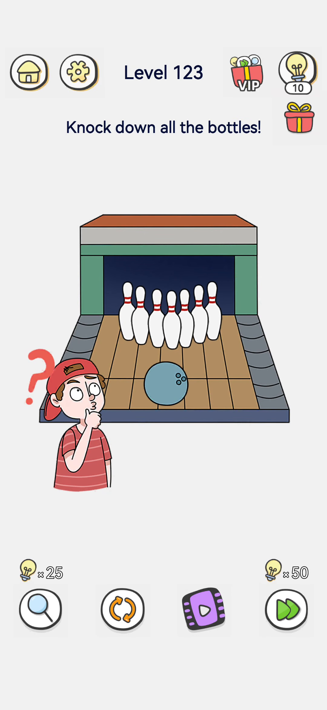 Brain Out 2 level 123 walkthrough key frame 3