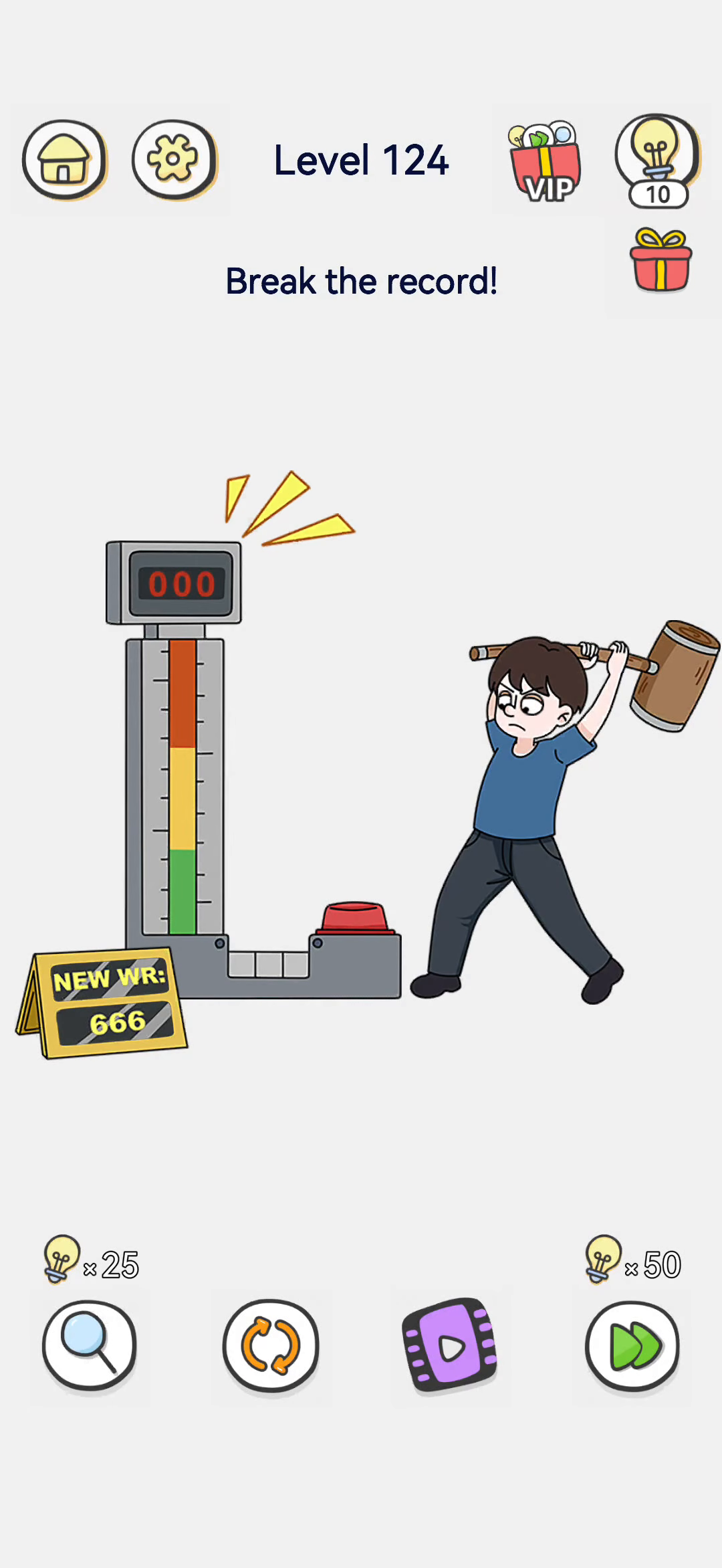 Brain Out 2 level 124 walkthrough key frame 2