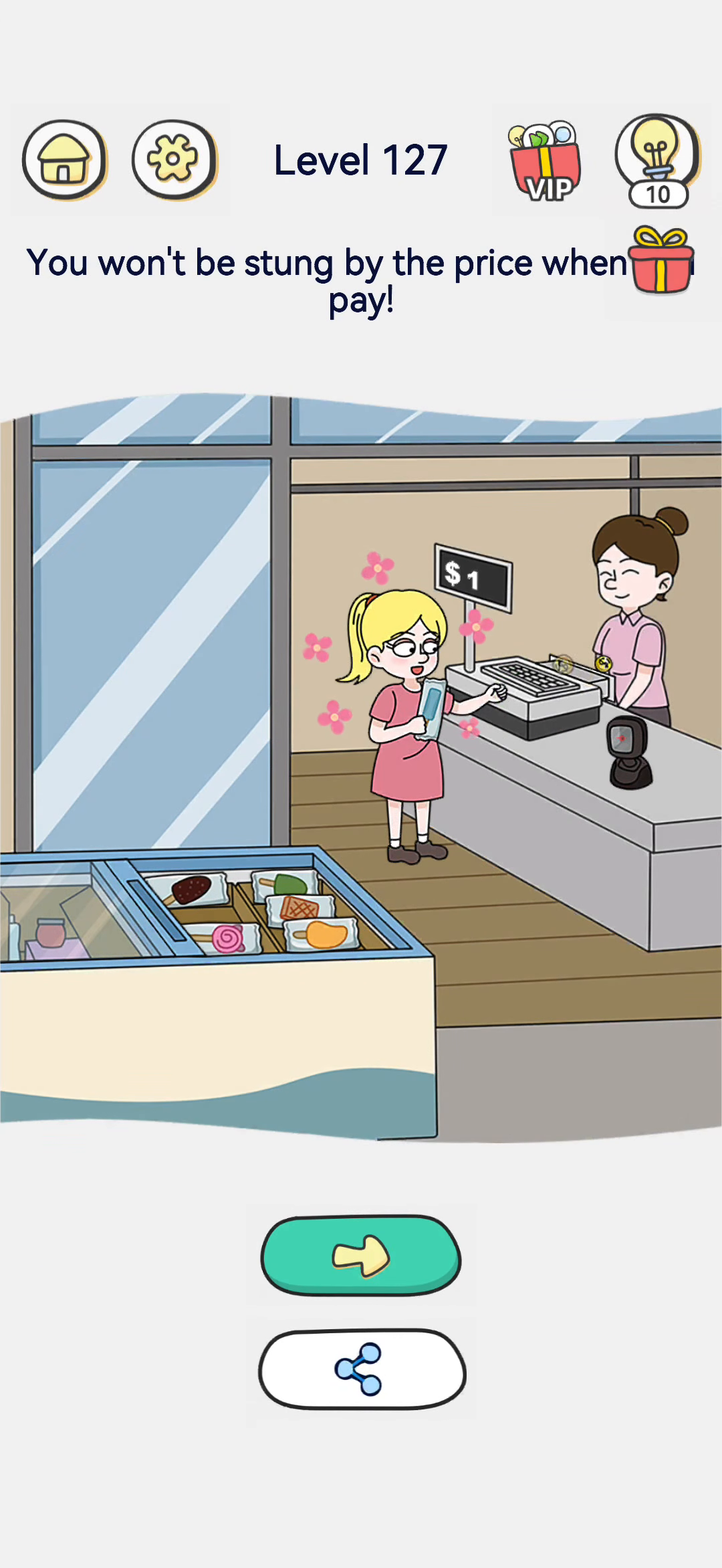Brain Out 2 level 127 walkthrough key frame 4