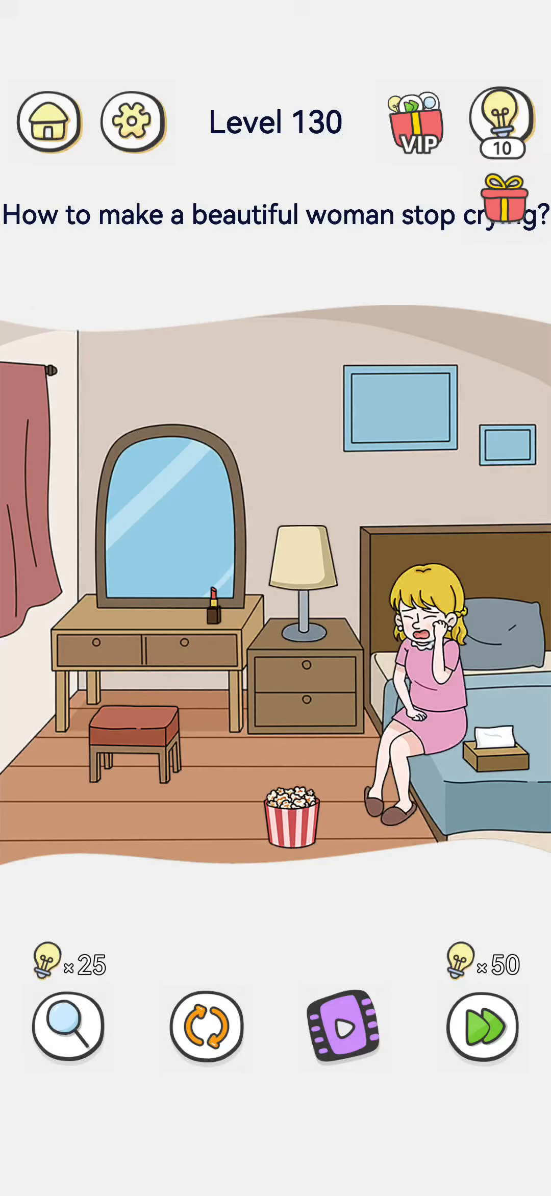 Brain Out 2 level 130 walkthrough key frame 1