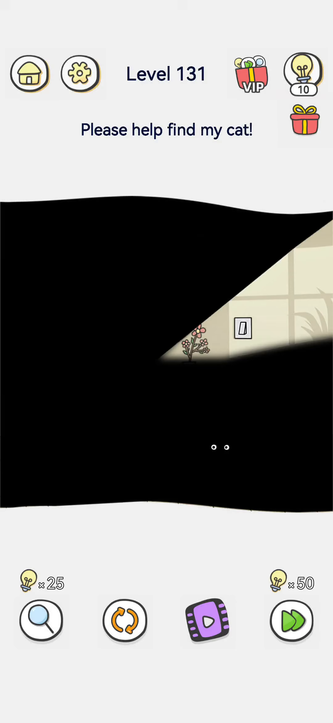 Brain Out 2 level 131 walkthrough key frame 1