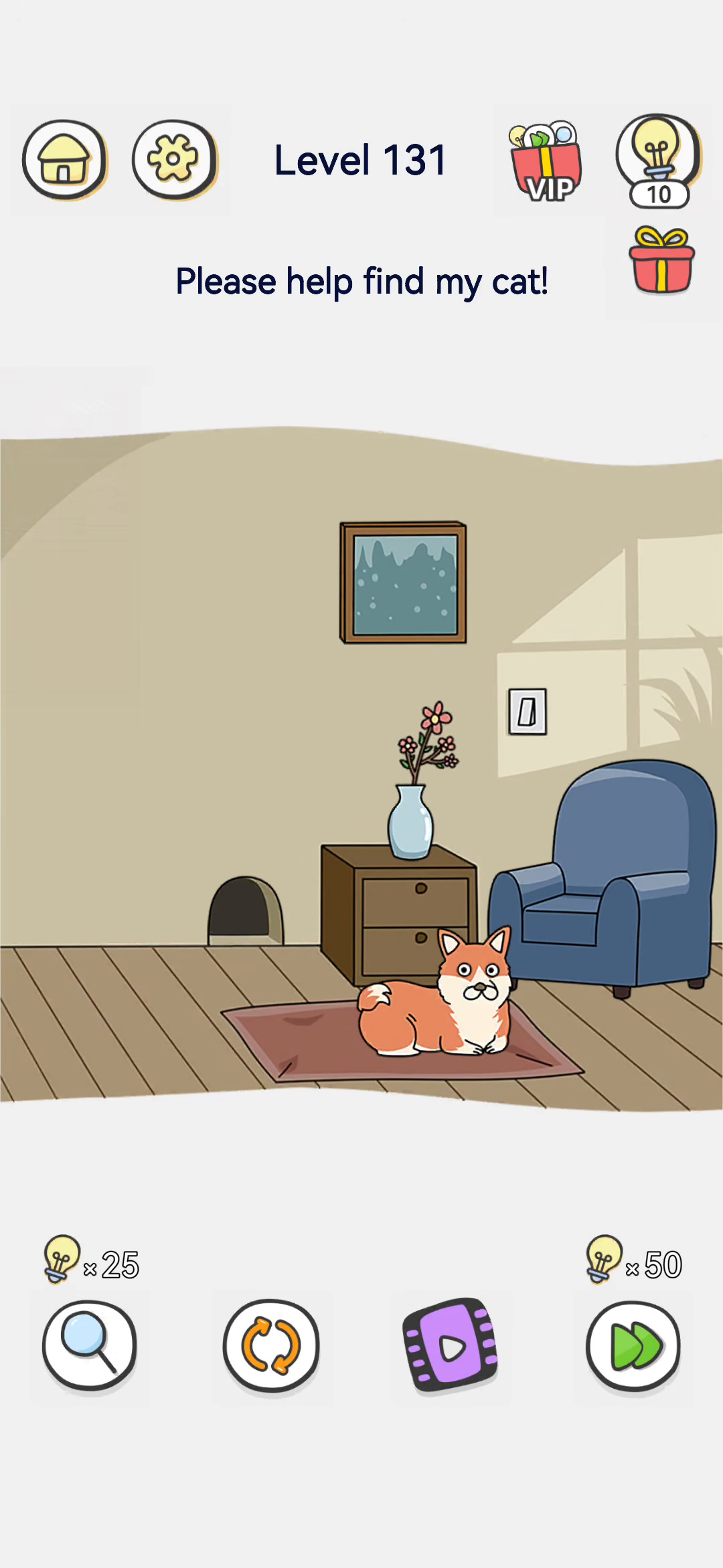 Brain Out 2 level 131 walkthrough key frame 3