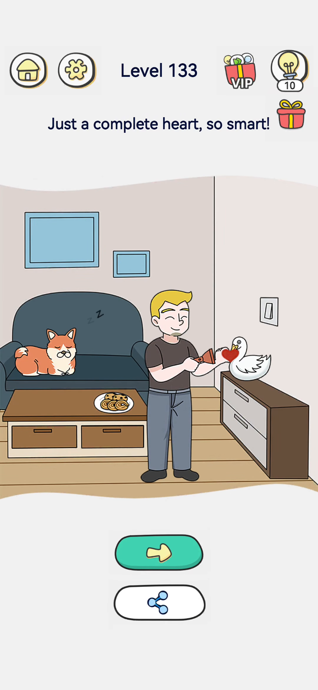 Brain Out 2 level 133 walkthrough key frame 4
