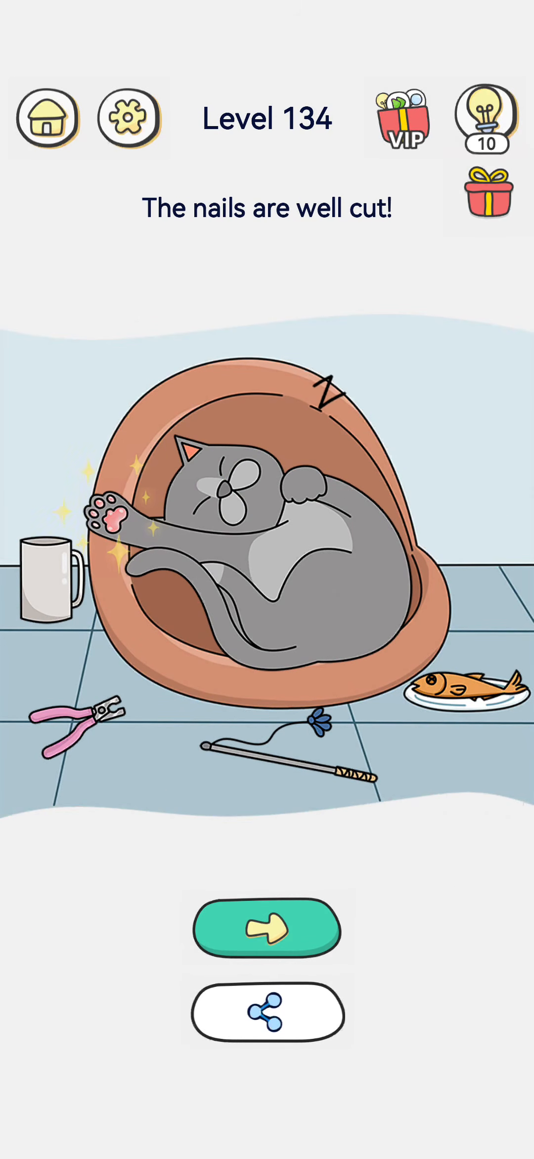 Brain Out 2 level 134 walkthrough key frame 4