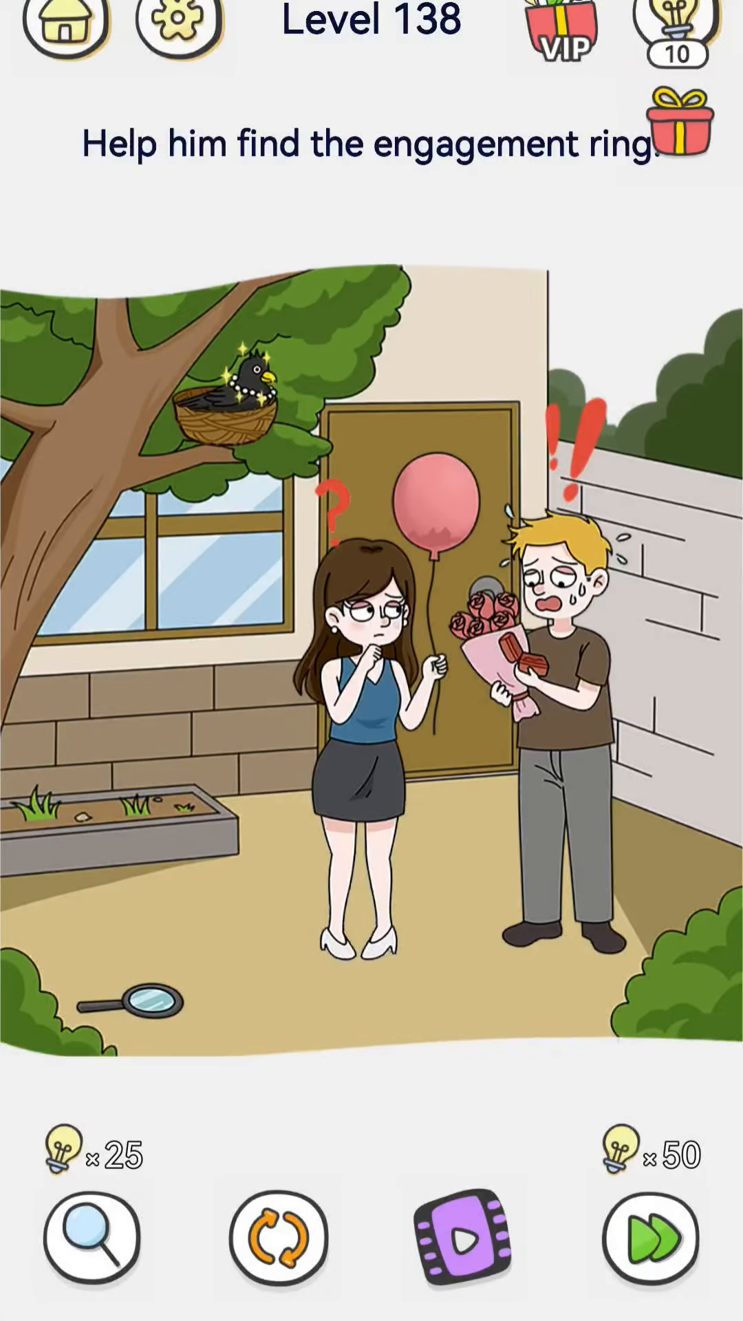 Brain Out 2 level 138 walkthrough key frame 1