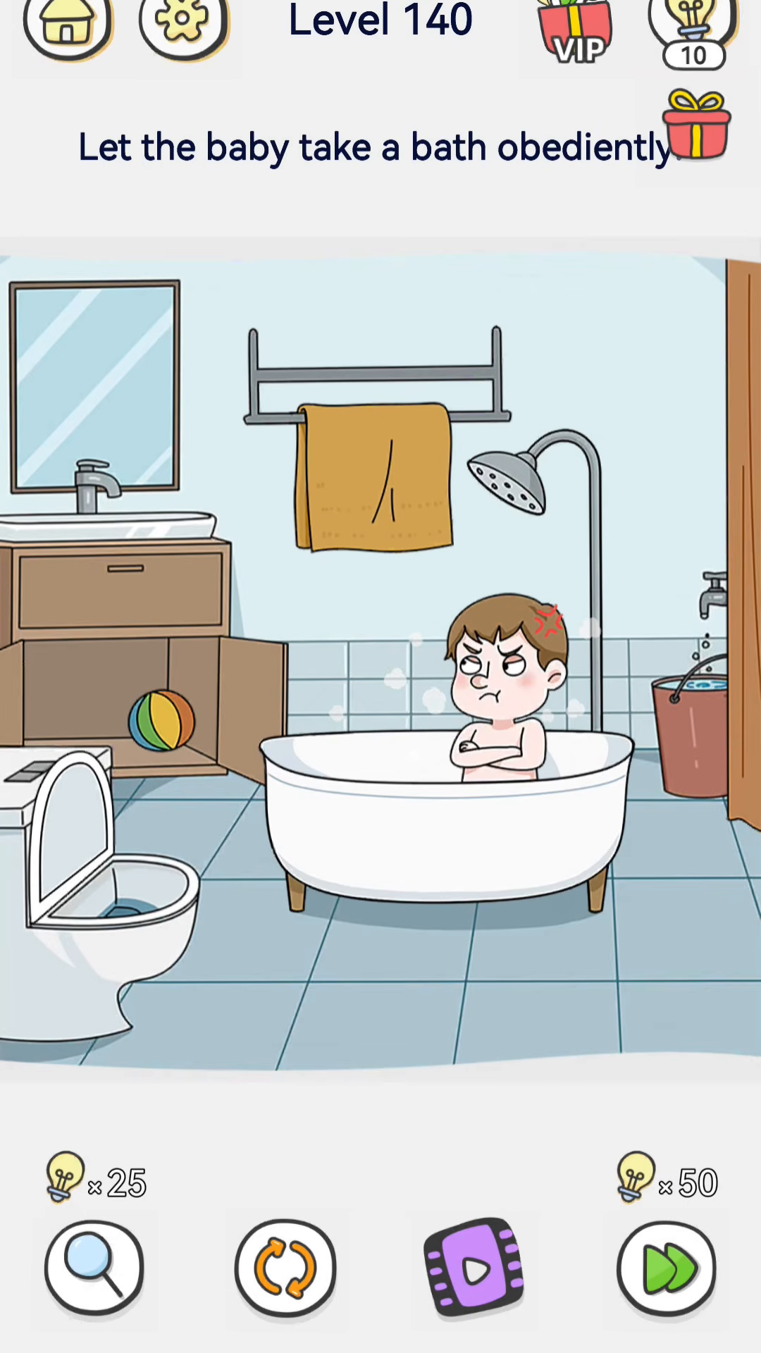 Brain Out 2 level 140 walkthrough key frame 3