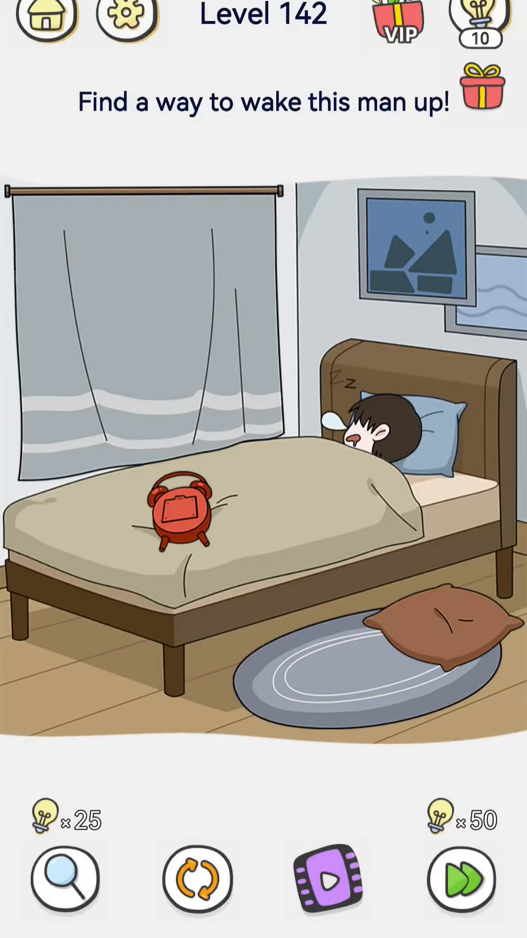 Brain Out 2 level 142 walkthrough key frame 1