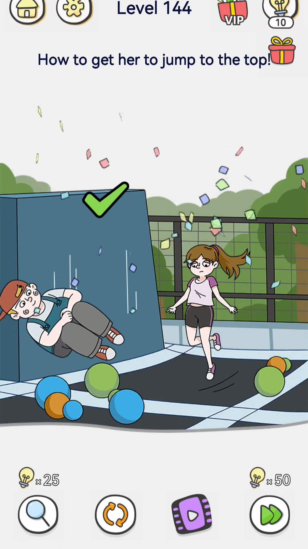 Brain Out 2 level 144 walkthrough key frame 3