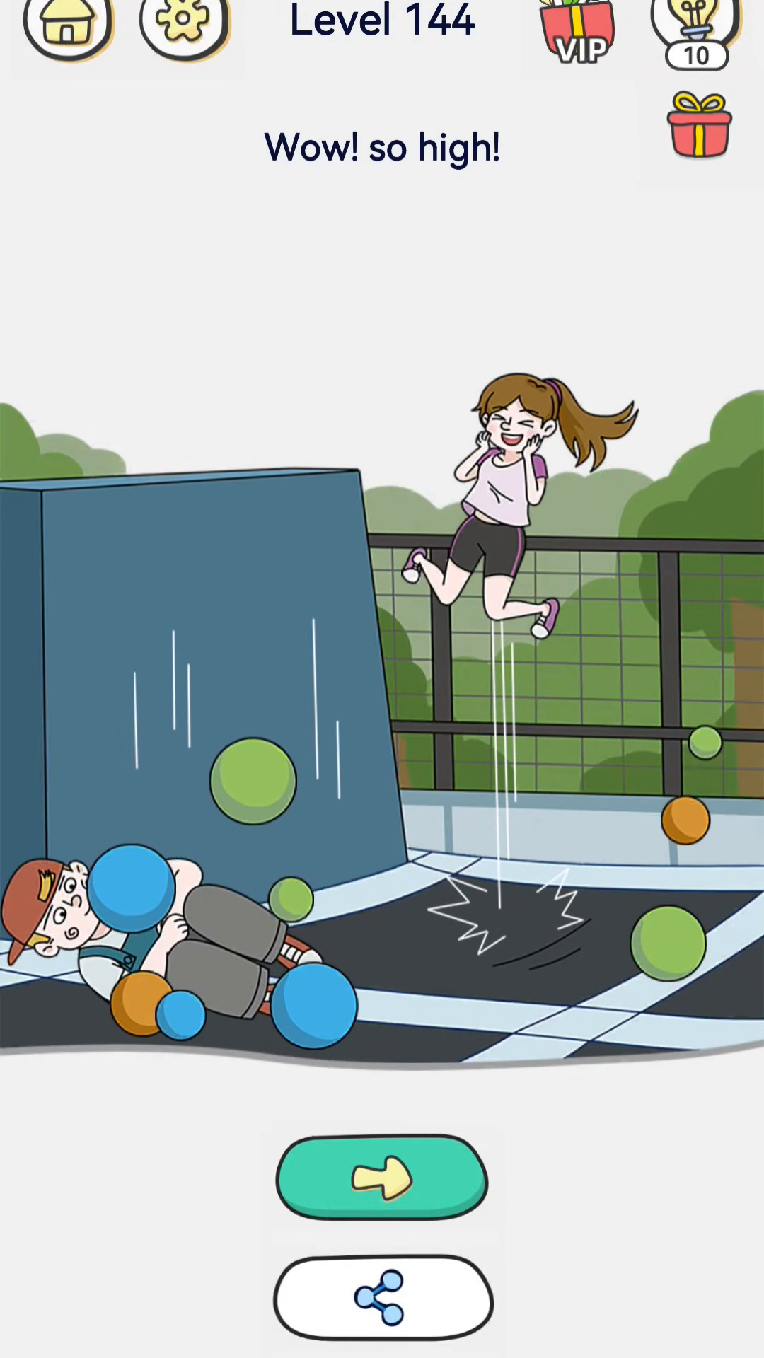 Brain Out 2 level 144 walkthrough key frame 4