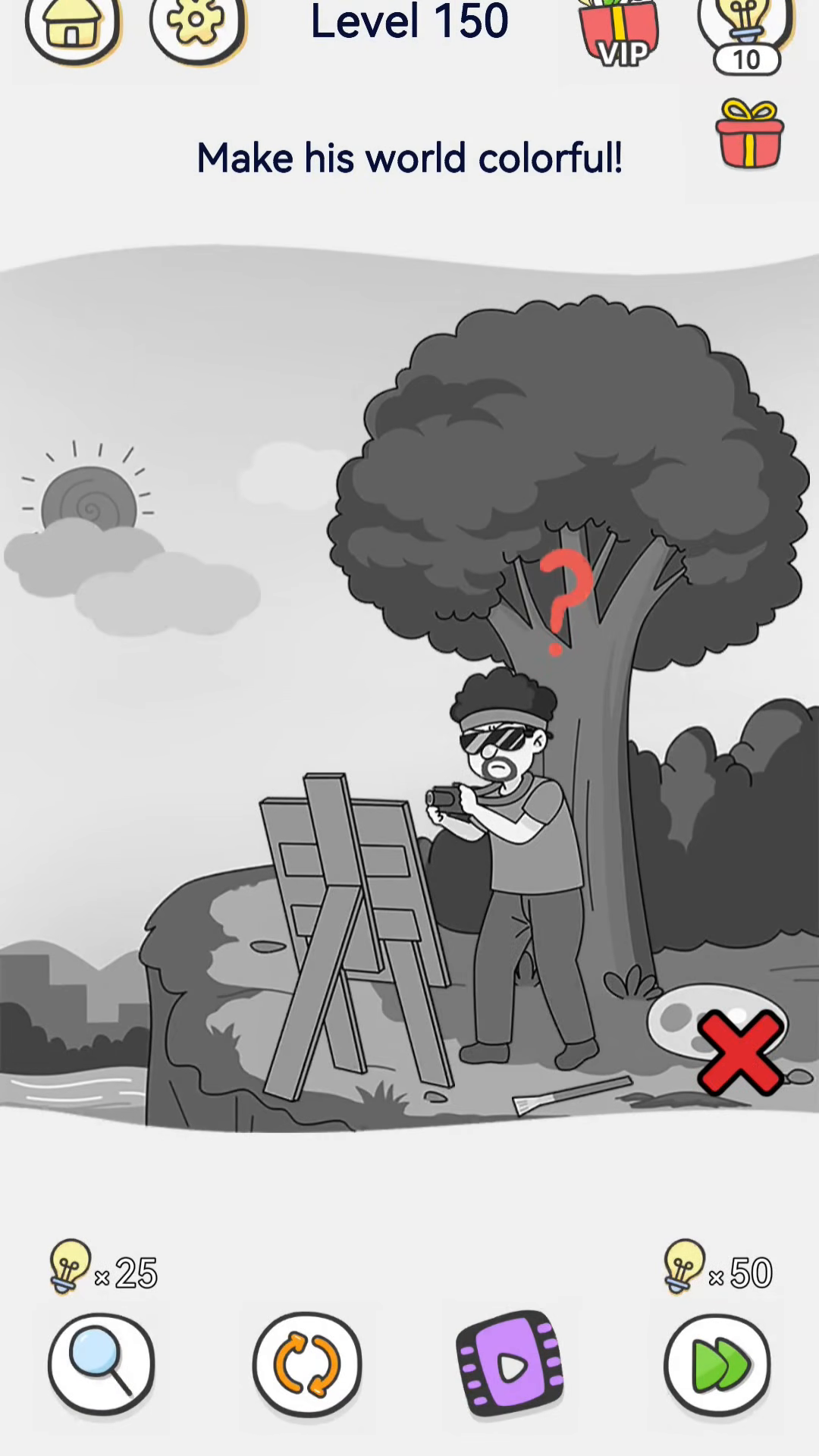 Brain Out 2 level 150 walkthrough key frame 2