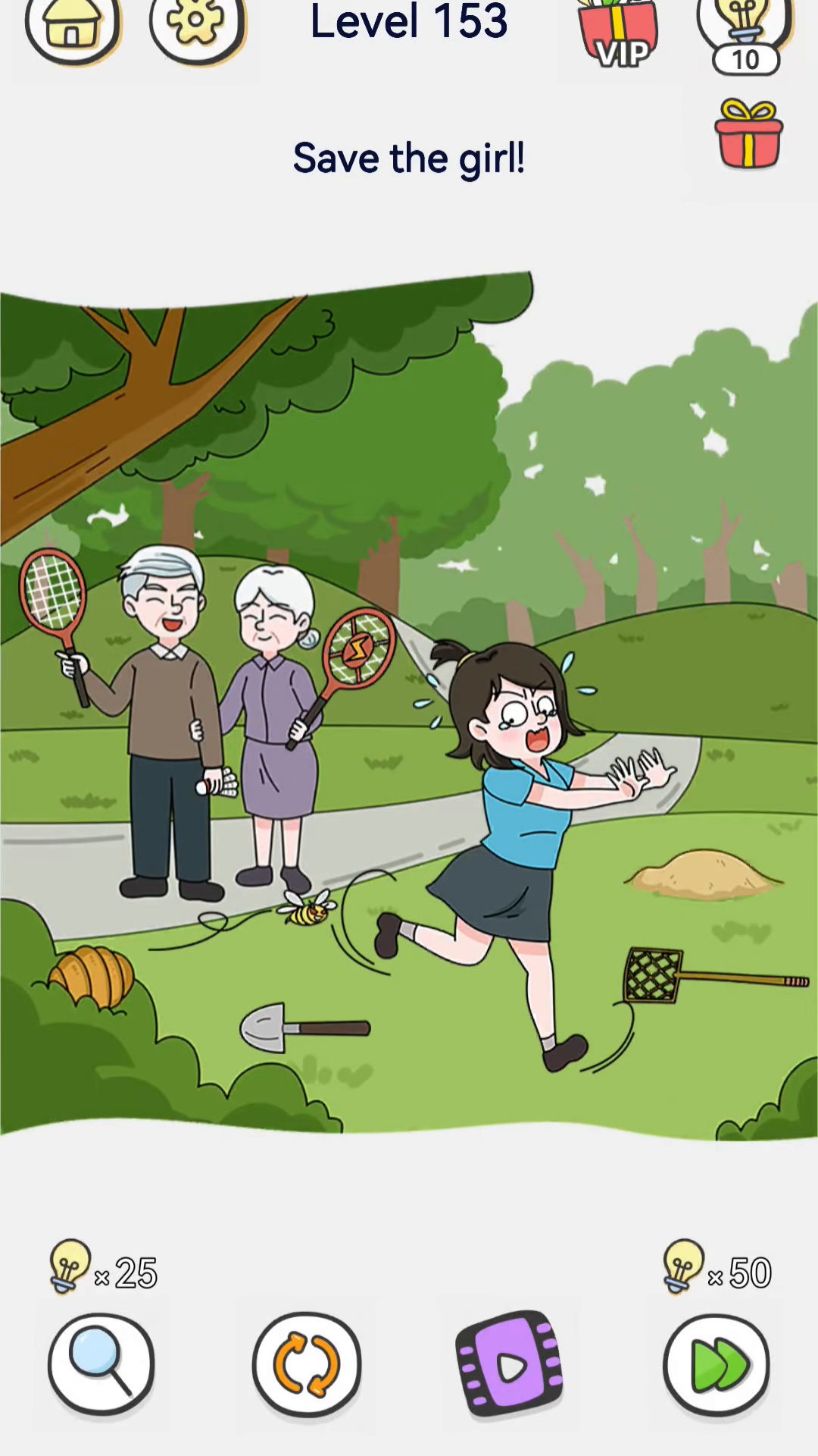 Brain Out 2 level 153 walkthrough key frame 2