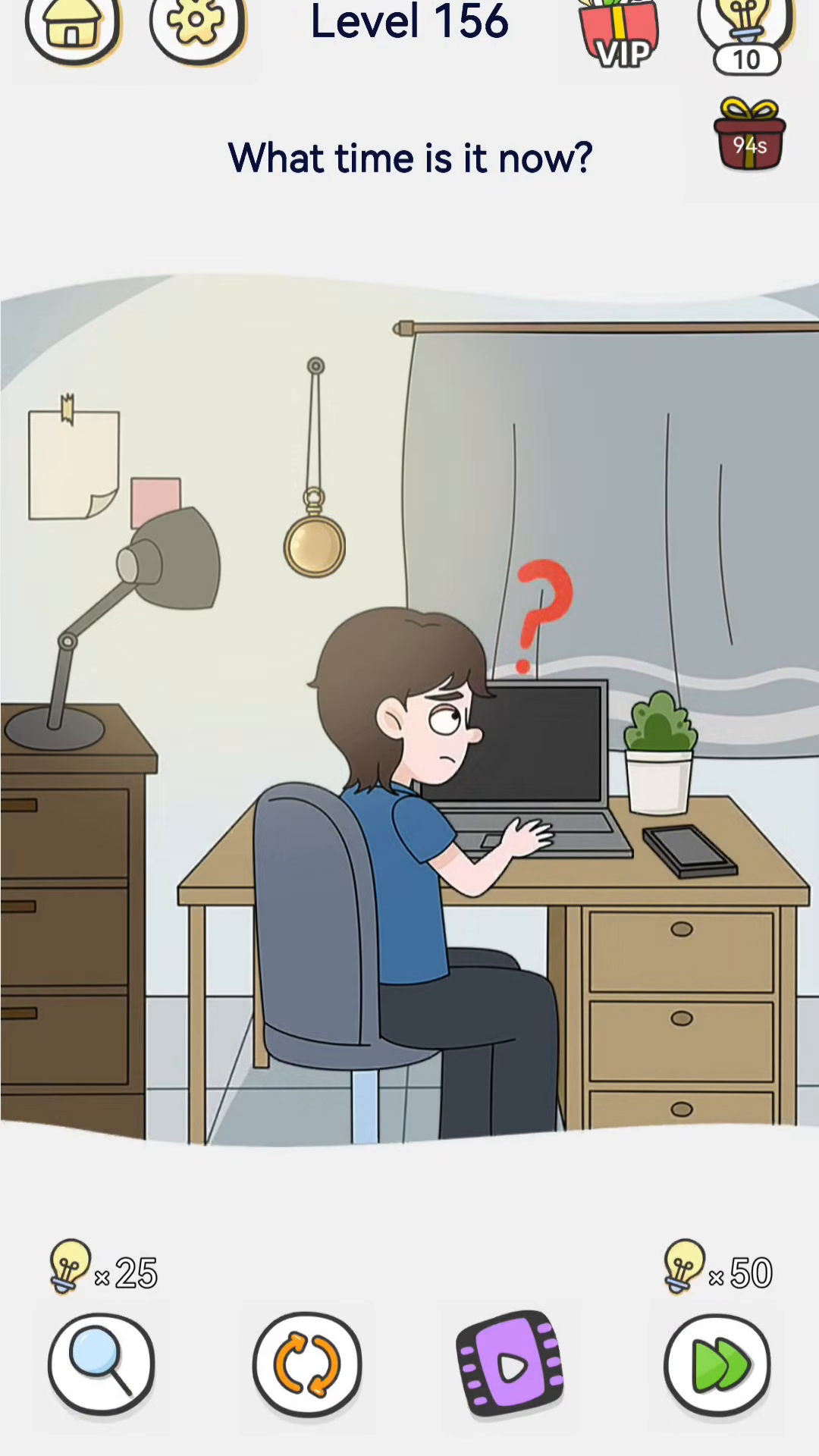 Brain Out 2 level 156 walkthrough key frame 2
