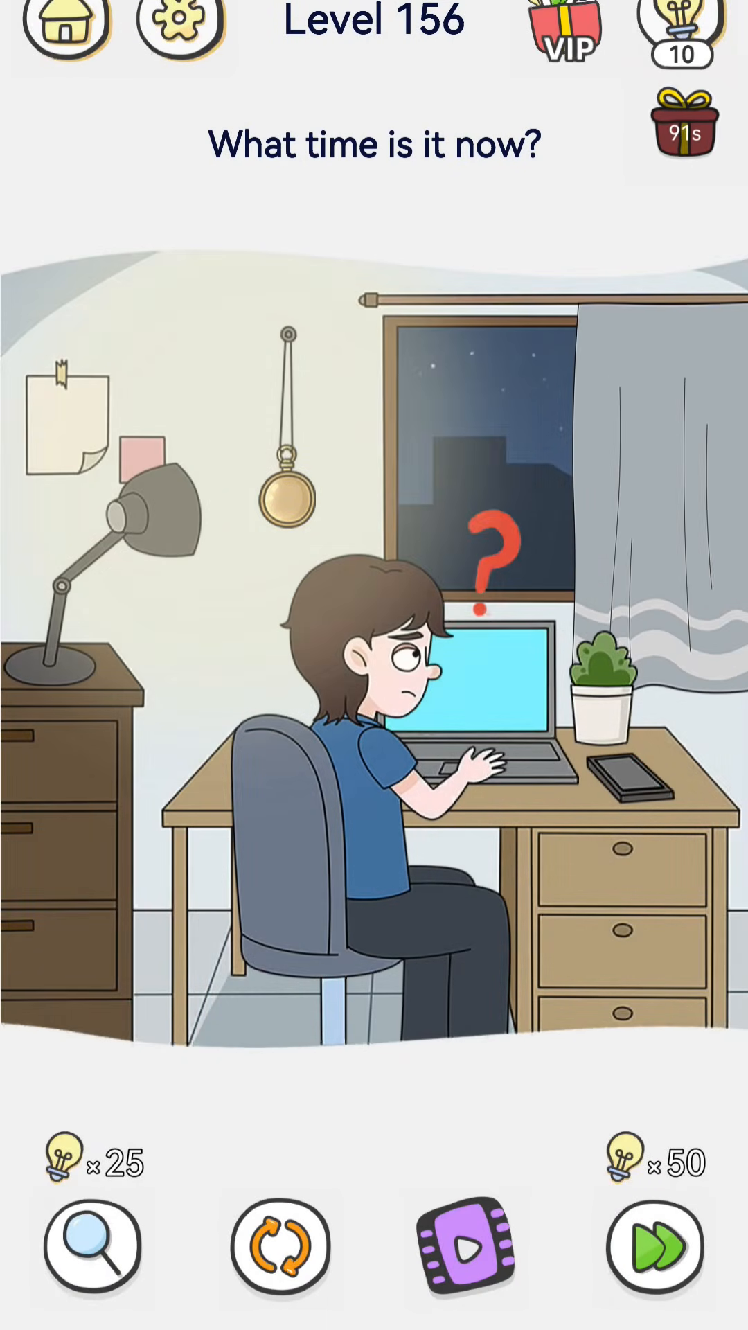 Brain Out 2 level 156 walkthrough key frame 3