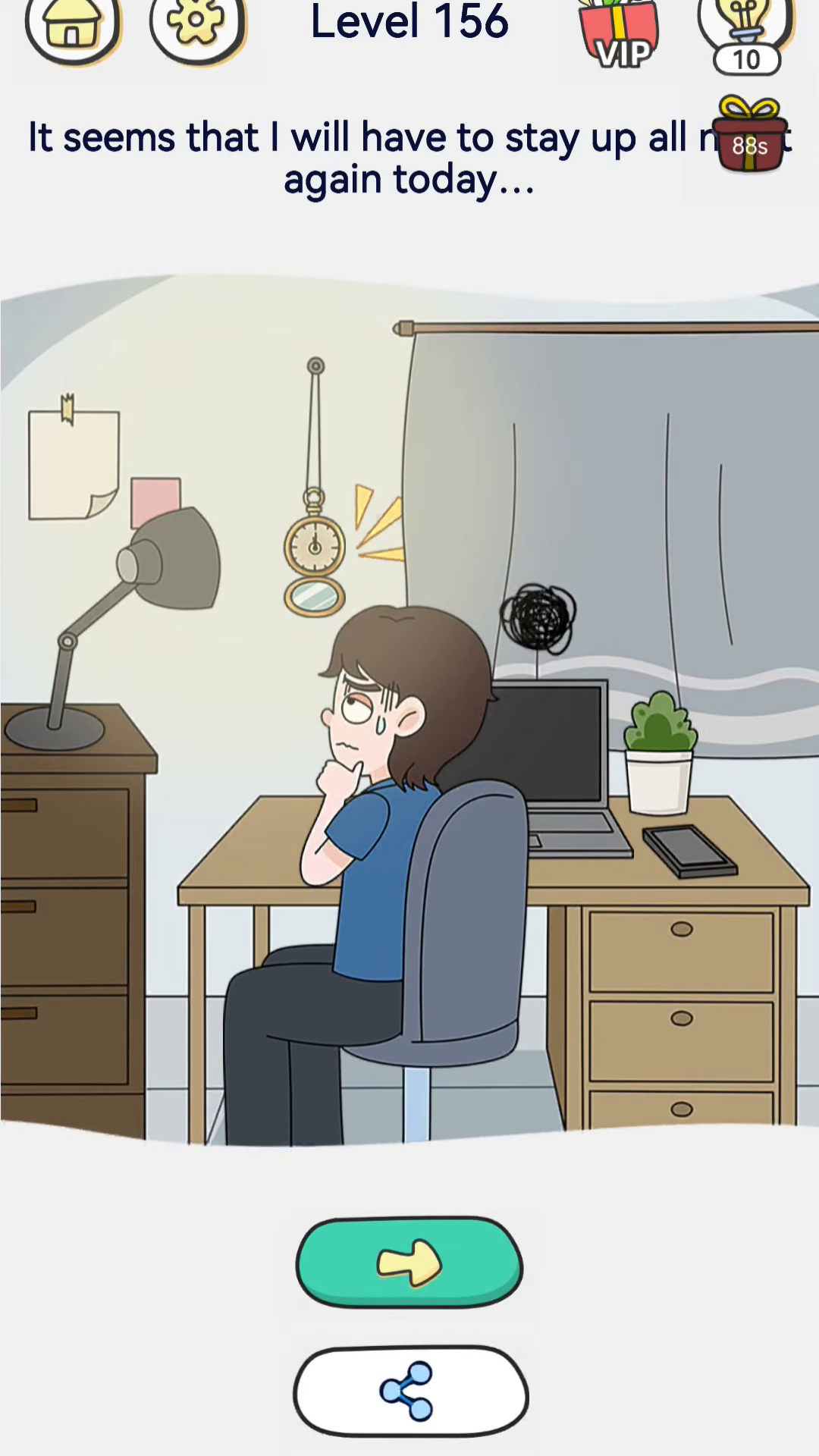 Brain Out 2 level 156 walkthrough key frame 4