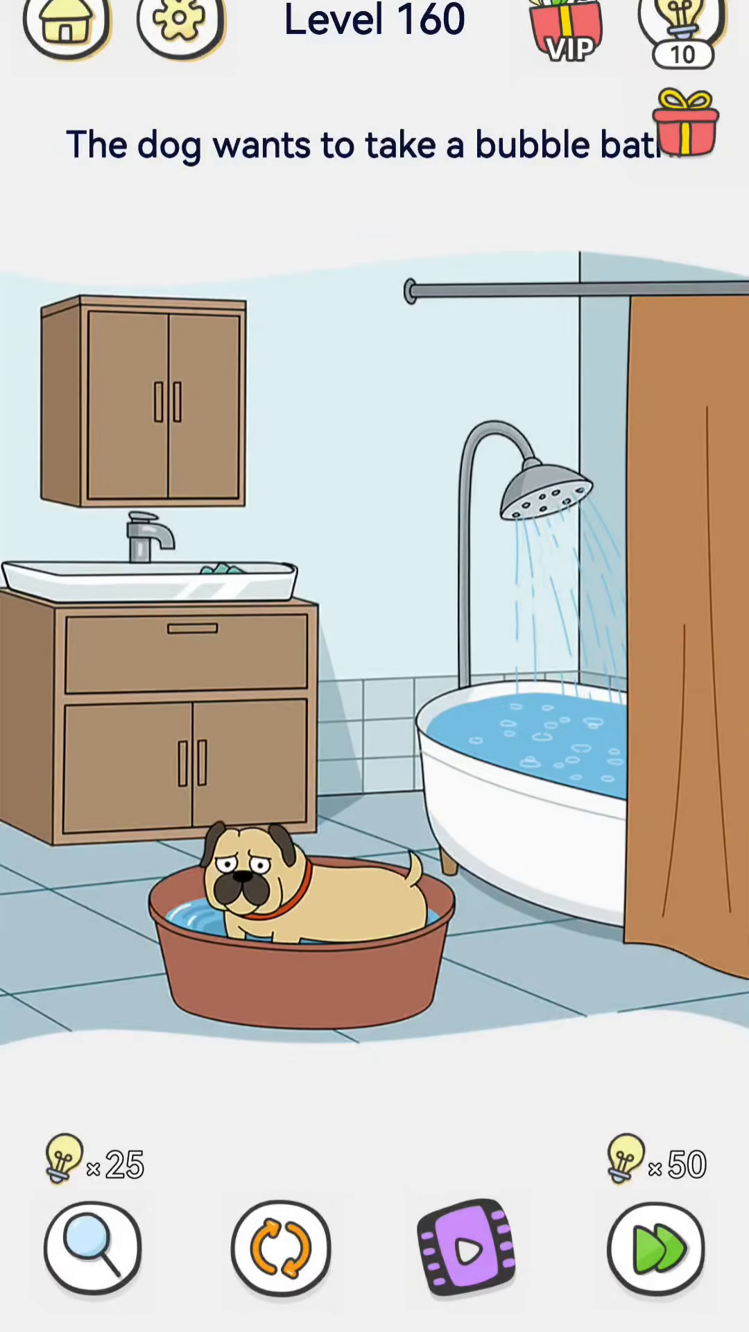 Brain Out 2 level 160 walkthrough key frame 1