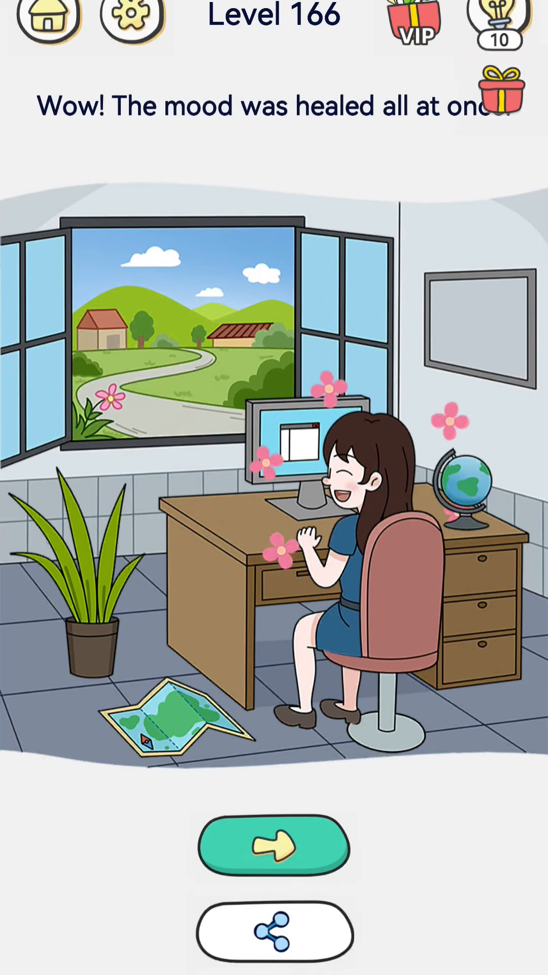 Brain Out 2 level 166 walkthrough key frame 4