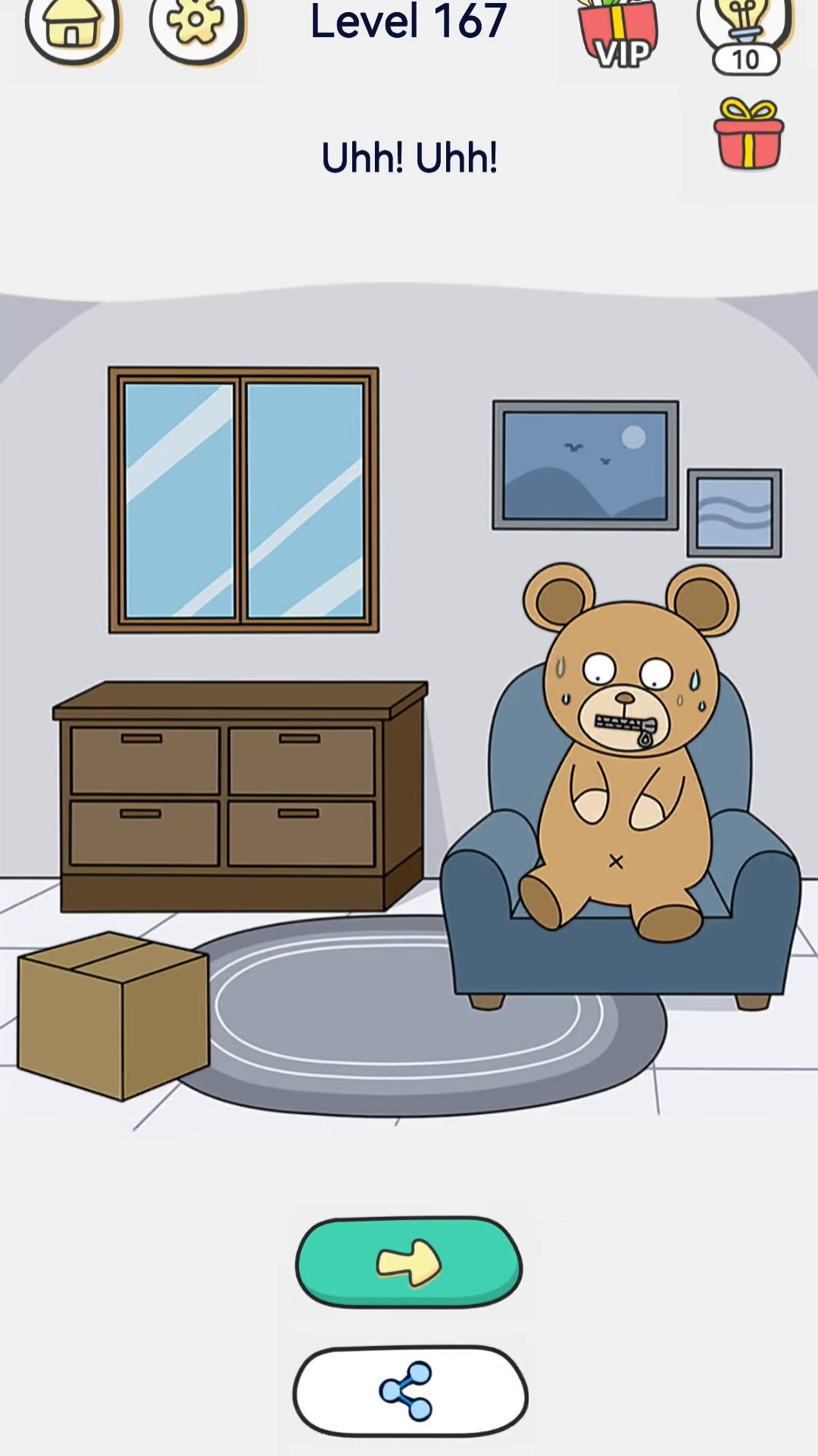 Brain Out 2 level 167 walkthrough key frame 4