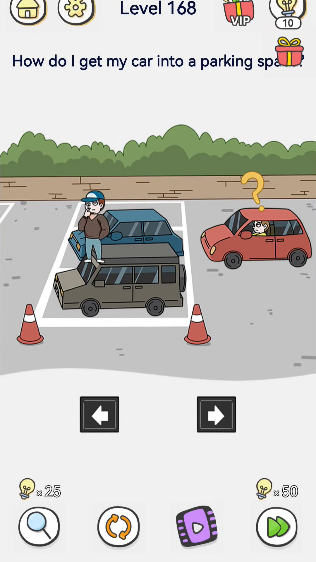 Brain Out 2 level 168 walkthrough key frame 2