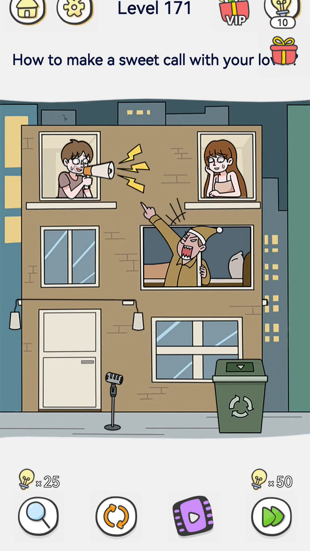 Brain Out 2 level 171 walkthrough key frame 2