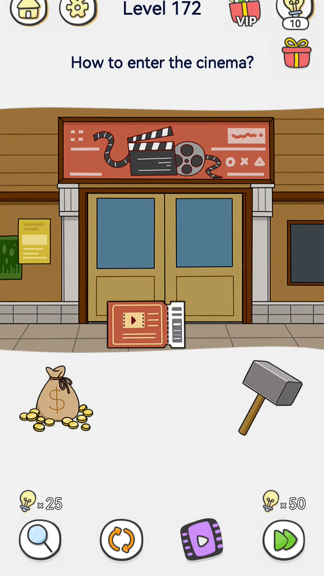 Brain Out 2 level 172 walkthrough key frame 2