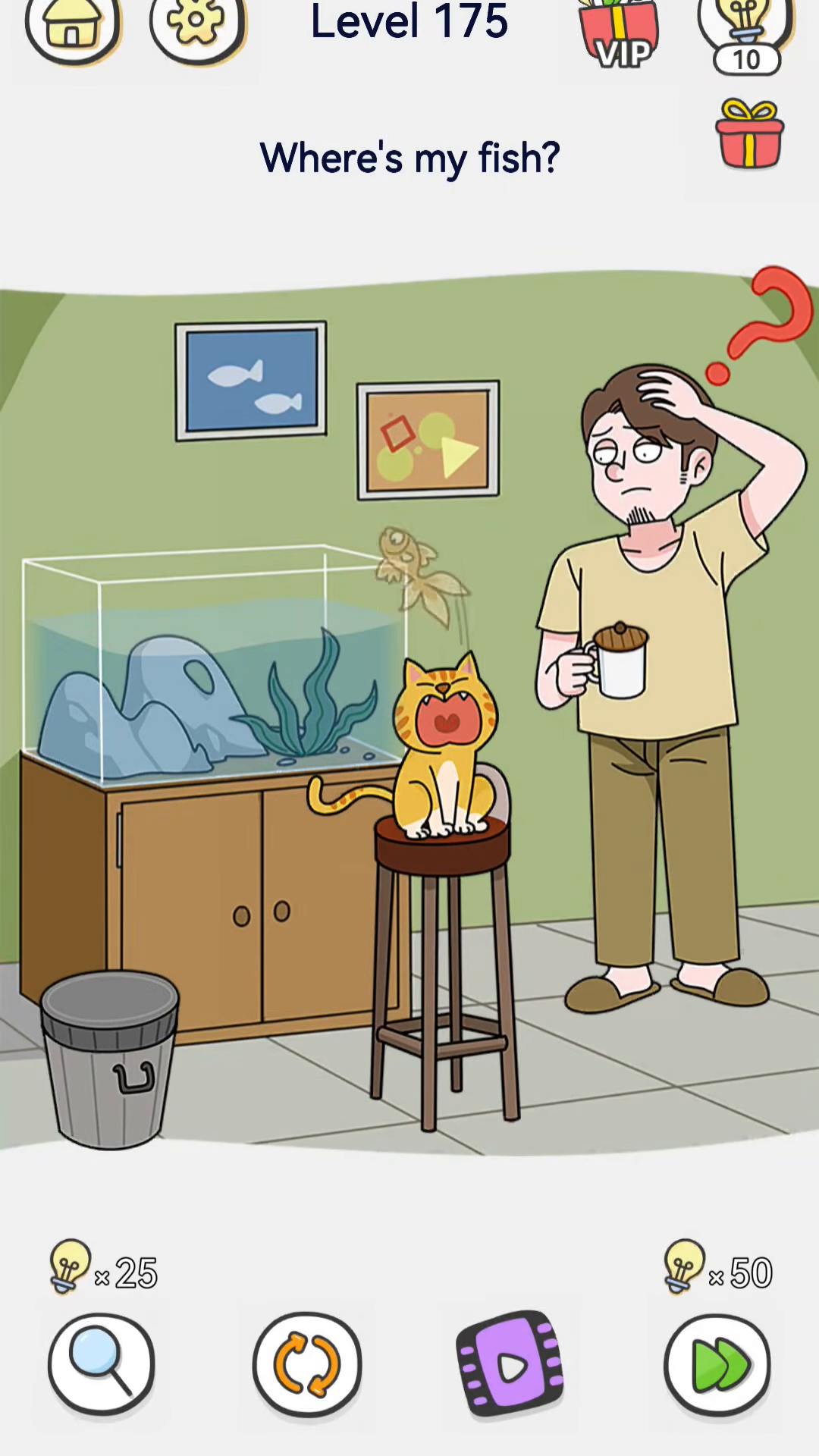 Brain Out 2 level 175 walkthrough key frame 3
