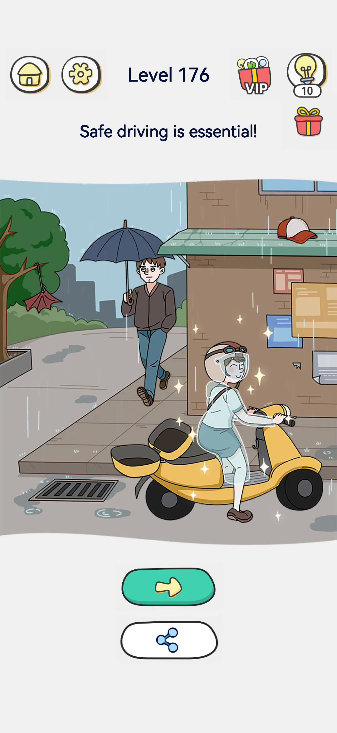 Brain Out 2 level 176 walkthrough key frame 4