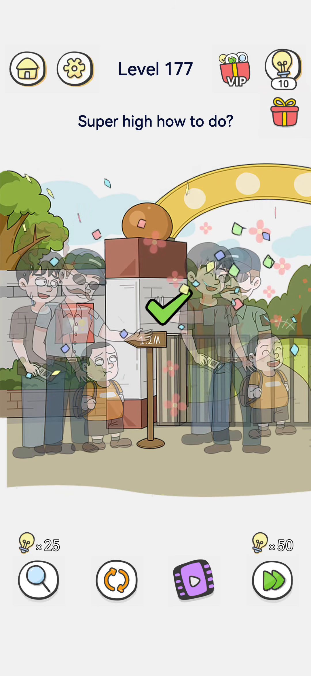 Brain Out 2 level 177 walkthrough key frame 3
