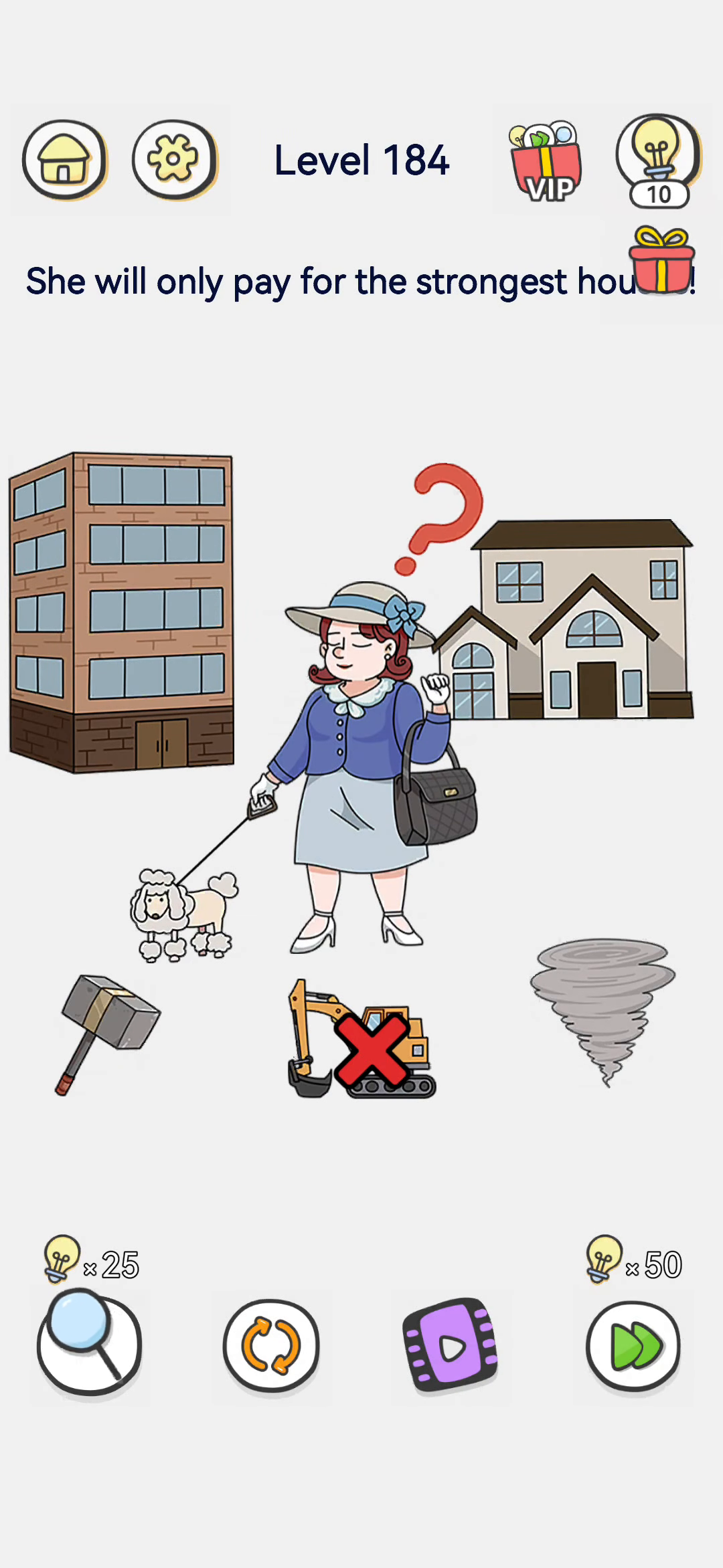 Brain Out 2 level 184 walkthrough key frame 2
