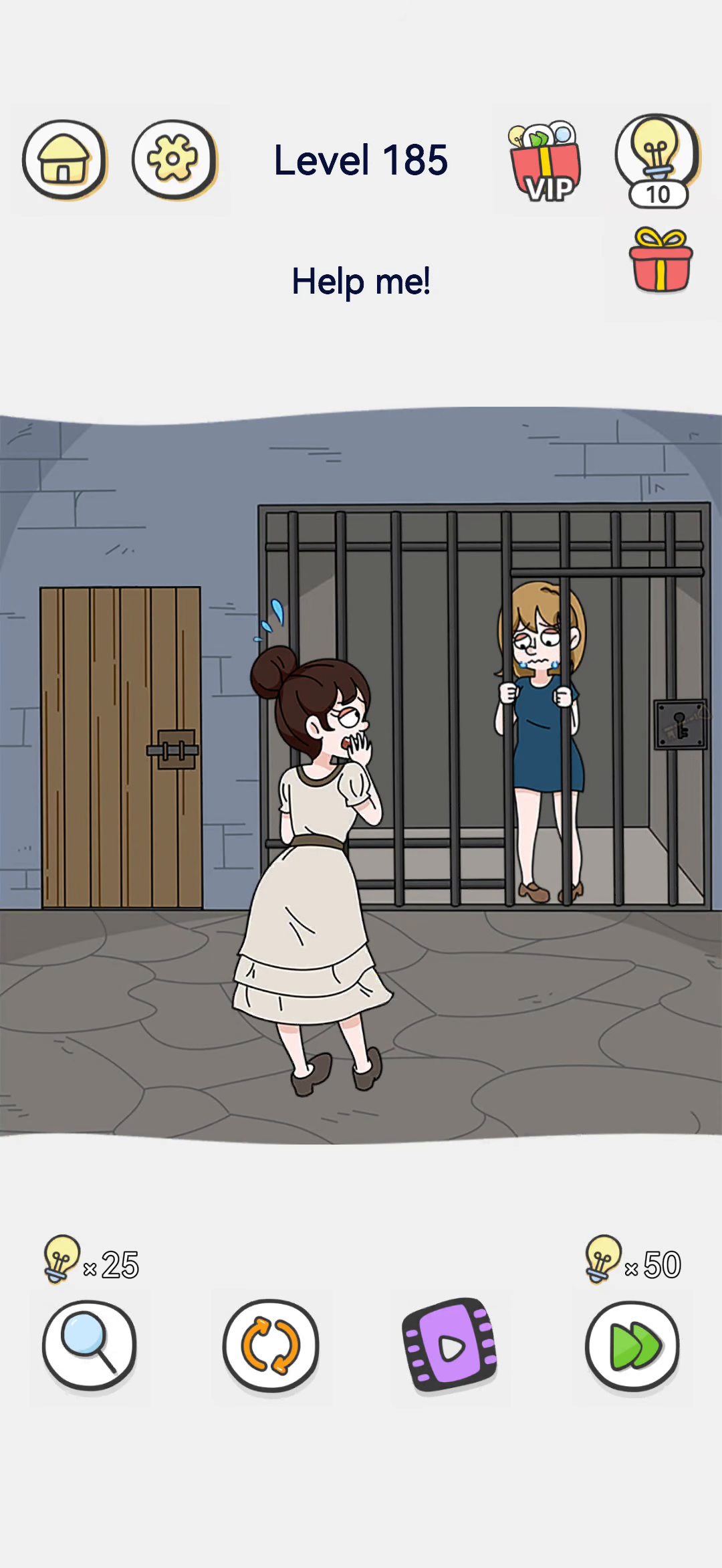 Brain Out 2 level 185 walkthrough key frame 3