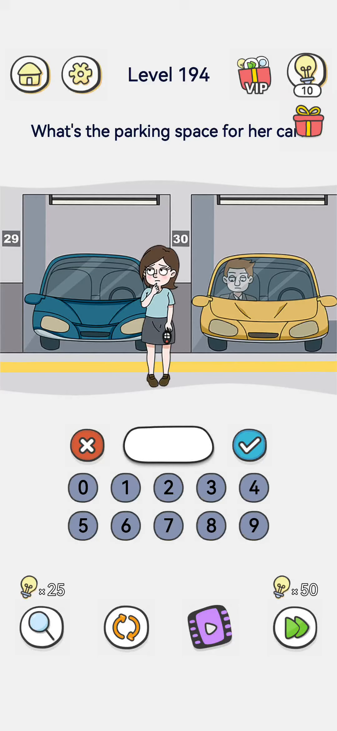 Brain Out 2 level 194 walkthrough key frame 1