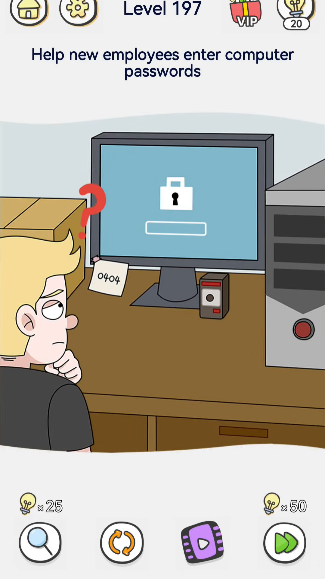 Brain Out 2 level 197 walkthrough key frame 2