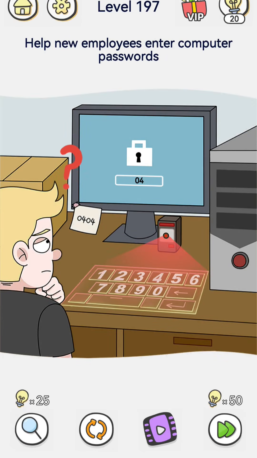 Brain Out 2 level 197 walkthrough key frame 3