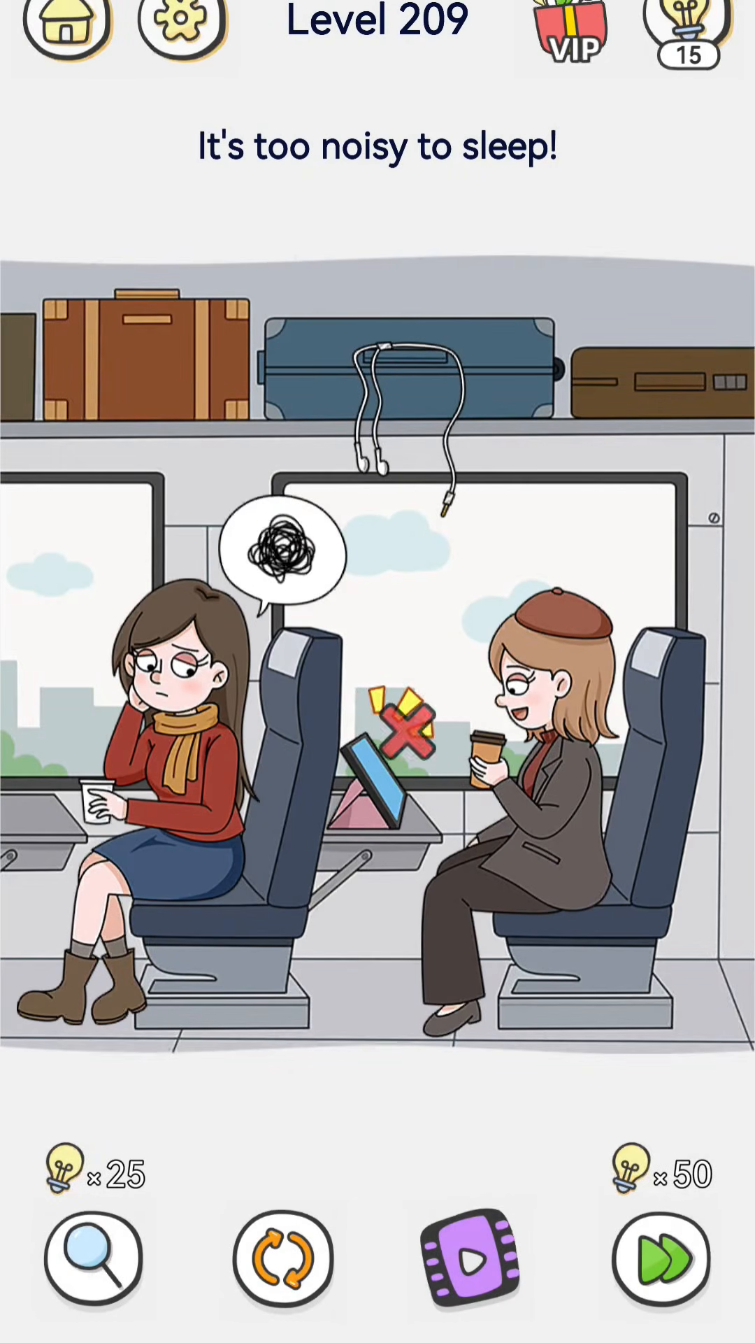 Brain Out 2 level 209 walkthrough key frame 2