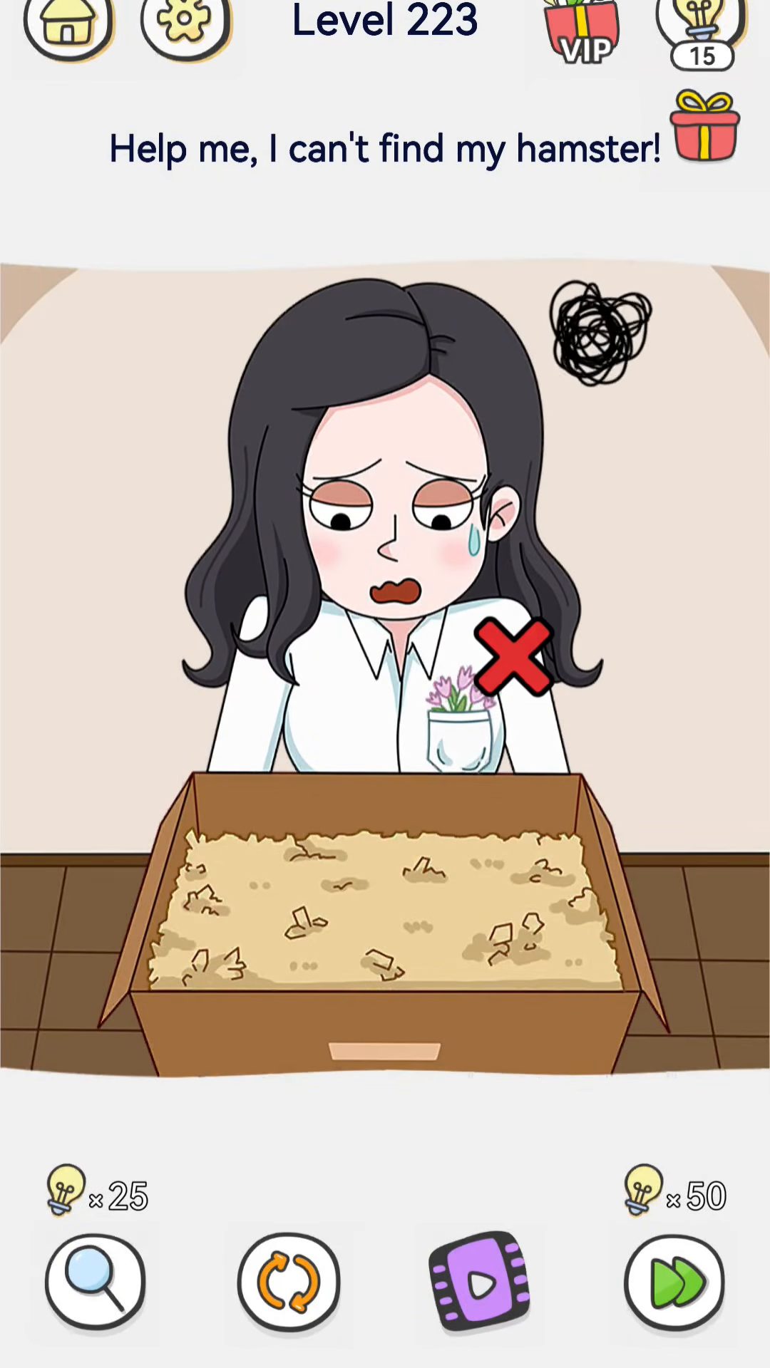 Brain Out 2 level 223 walkthrough key frame 2