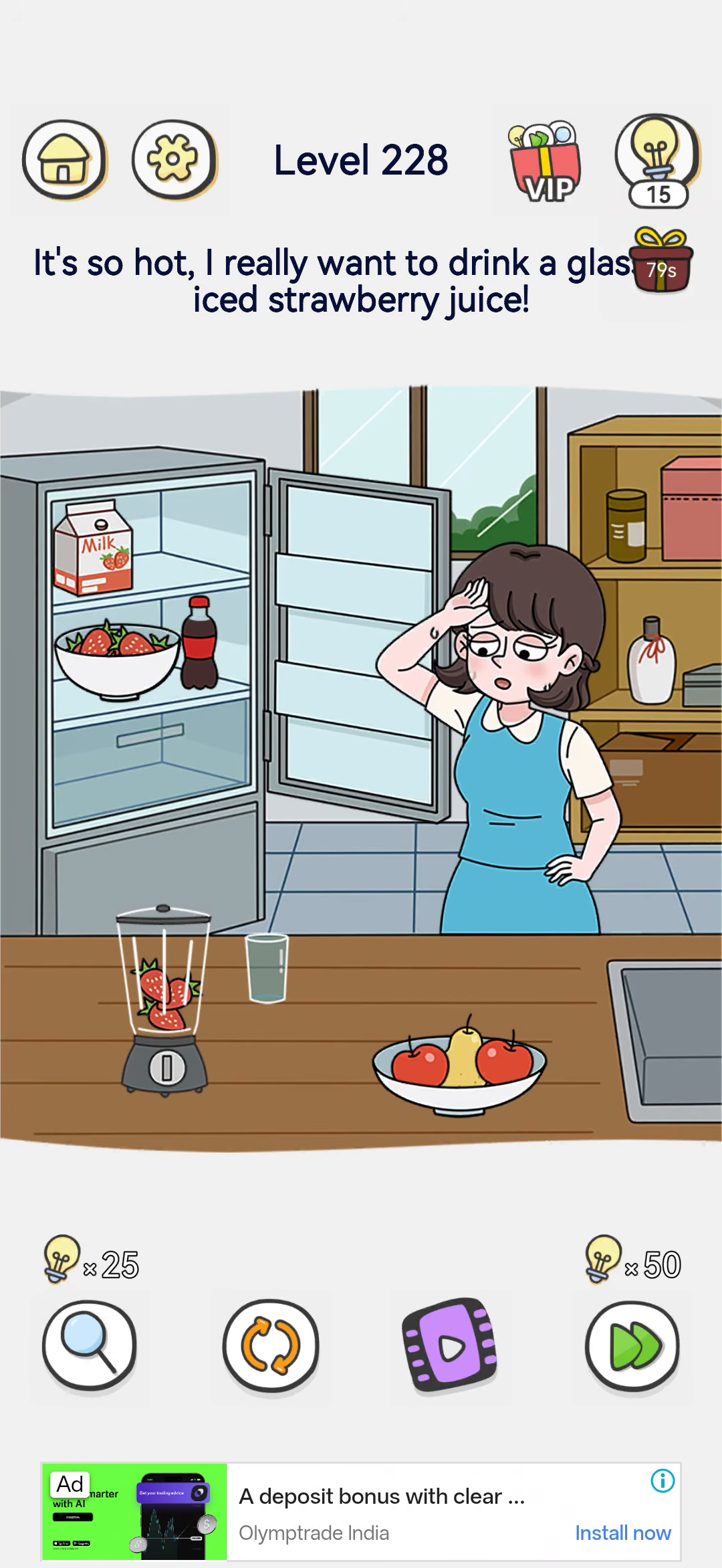 Brain Out 2 level 228 walkthrough key frame 2