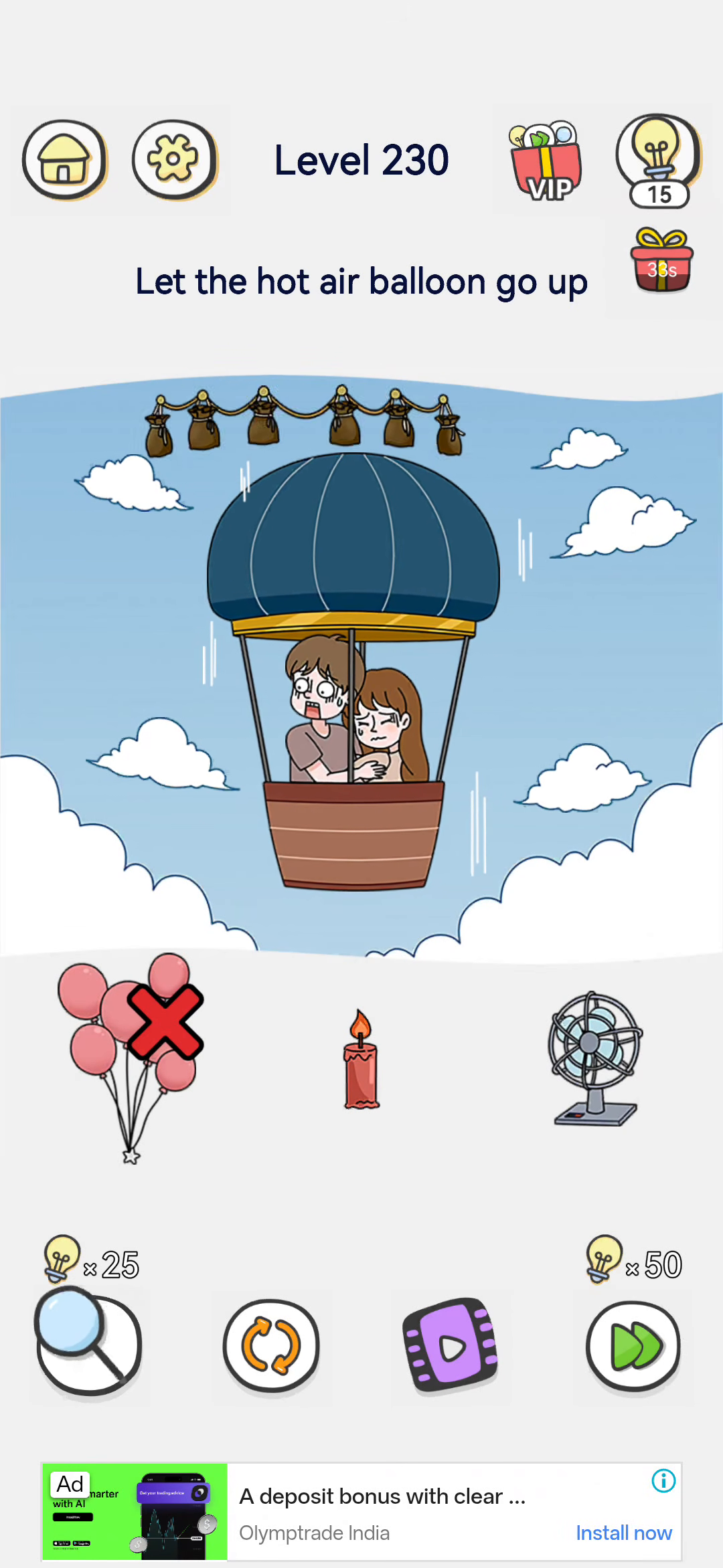 Brain Out 2 level 230 walkthrough key frame 3