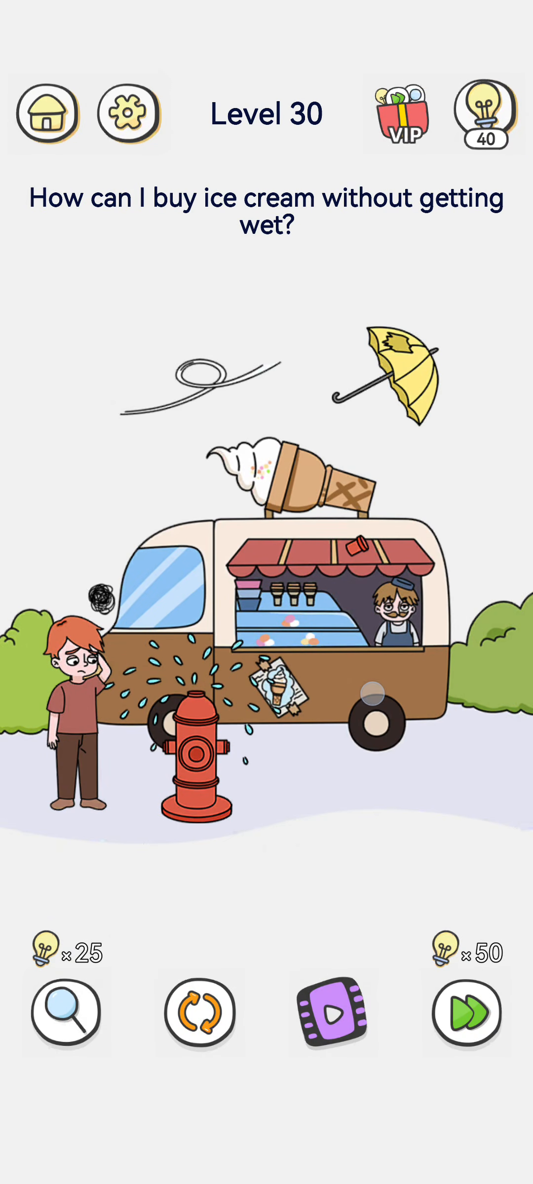 Brain Out 2 level 30 walkthrough key frame 2