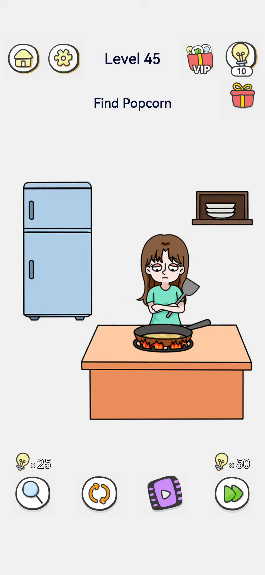 Brain Out 2 level 45 walkthrough key frame 1
